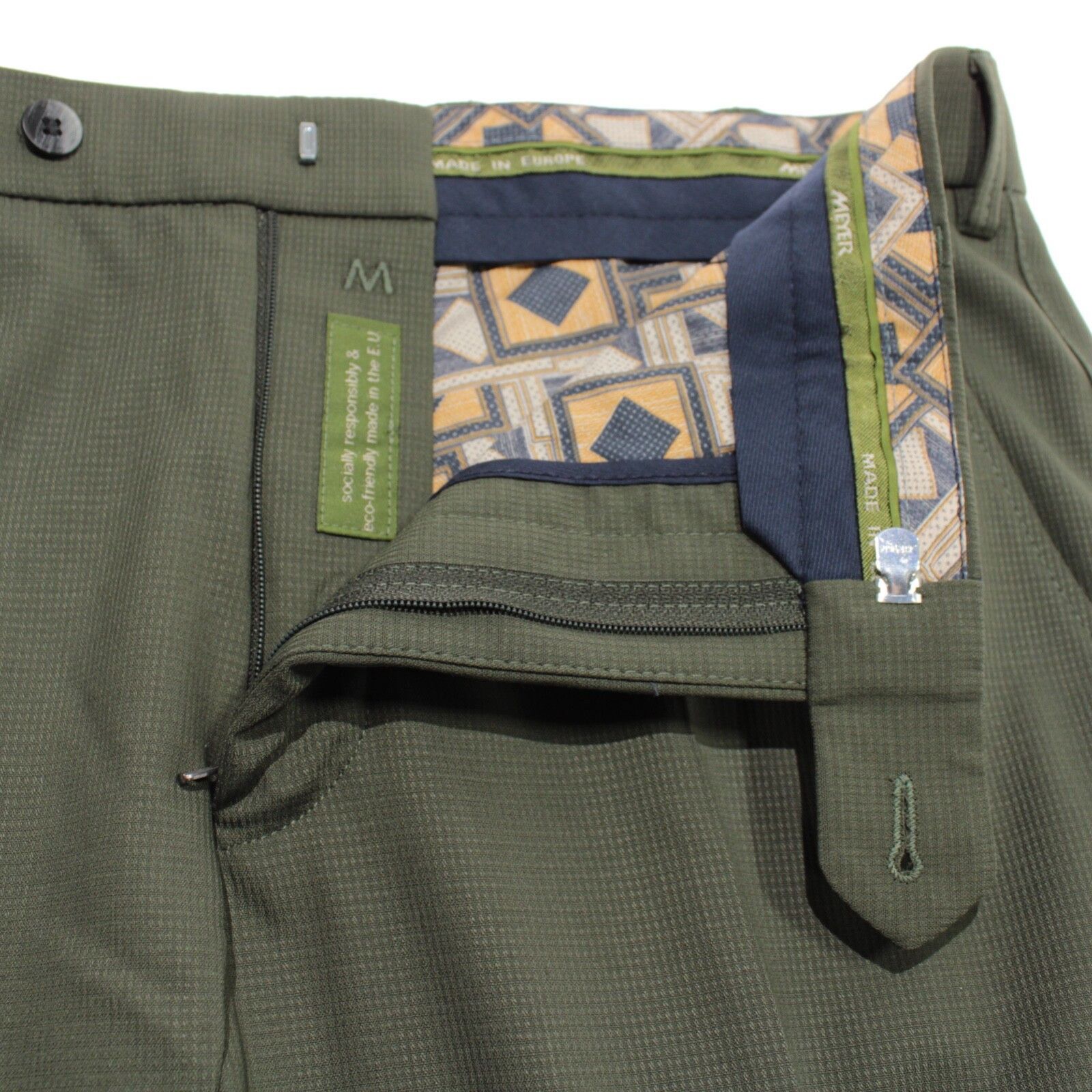 Other Meyer New with tags Dress Pants Size 34 US In Green Size US 34 / EU 50 - 3 Thumbnail