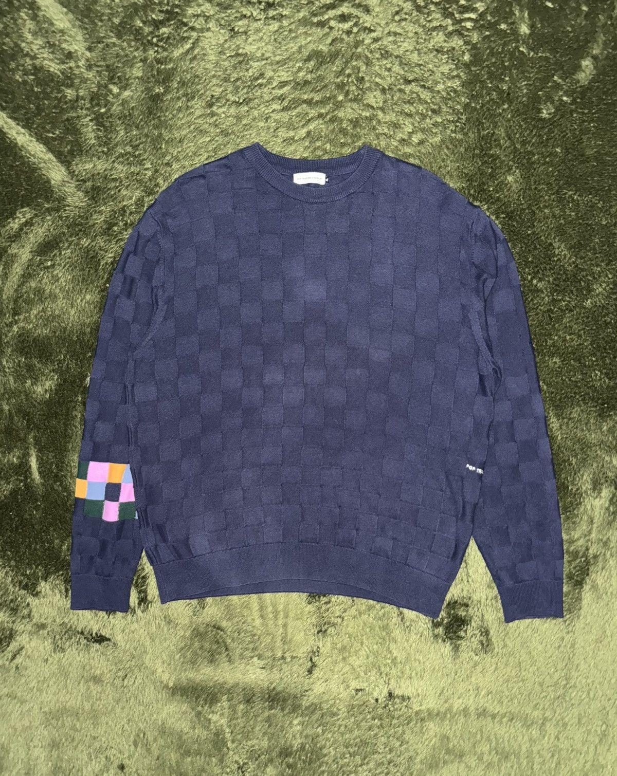 Pop Trading Company [XL] POP Trading Company 21AW Panel Knitwear Sweater Size US XL / EU 56 / 4 - 1 Thumbnail