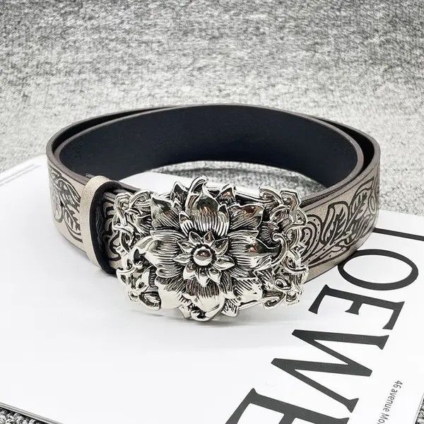 VIBE Rose Pu Leather Belt Belt Size ONE SIZE - 3 Thumbnail