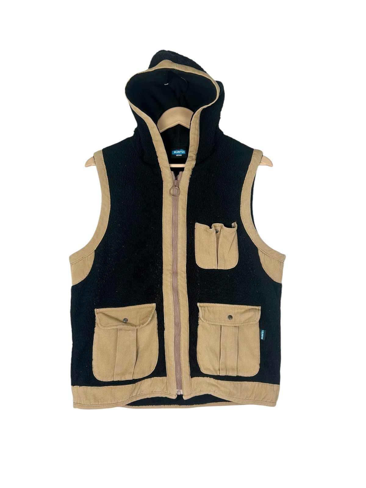 KAVU × Vintage Vintage Fleece Kavu / Outdoor Lifestyle with hoodie Size US M / EU 48-50 / 2 - 1 Thumbnail