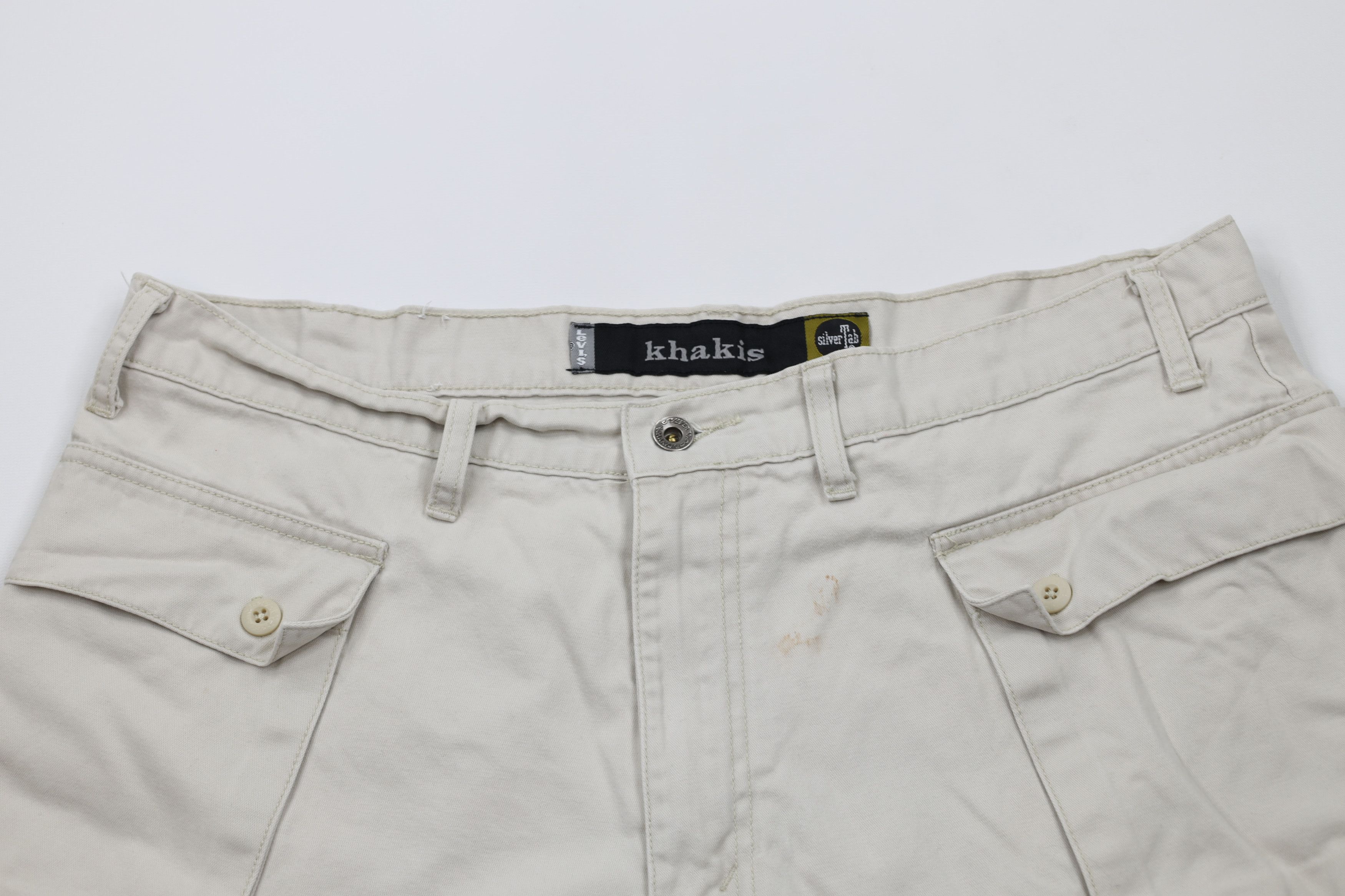 Levi's × Vintage Vintage 90s Levis SilverTab Loose Big Pocket Cargo Shorts Size US 36 / EU 52 - 2 Thumbnail