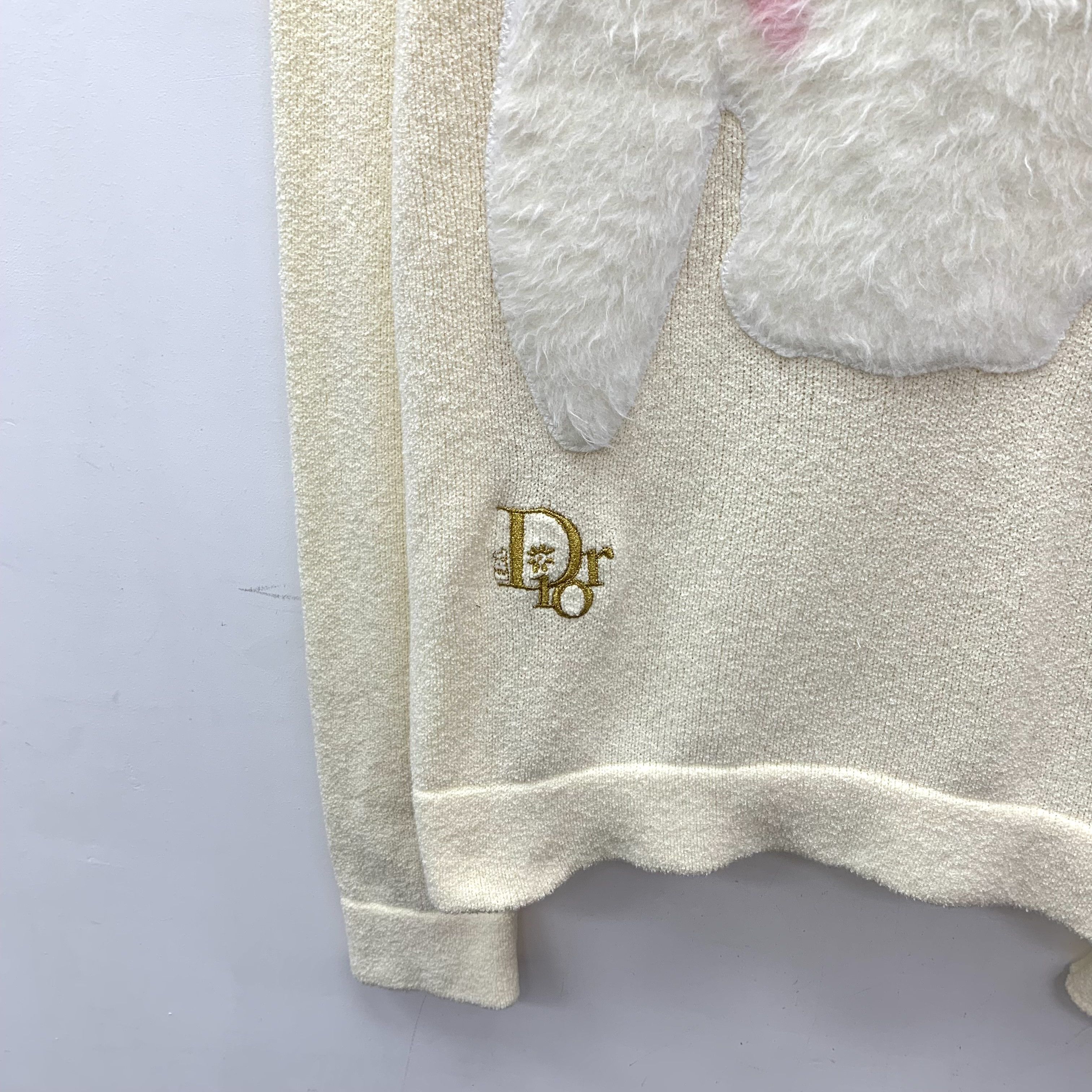 Dior Dior Rabbit Logo Sweater Beige (M) Size M / US 6-8 / IT 42-44 - 4 Thumbnail