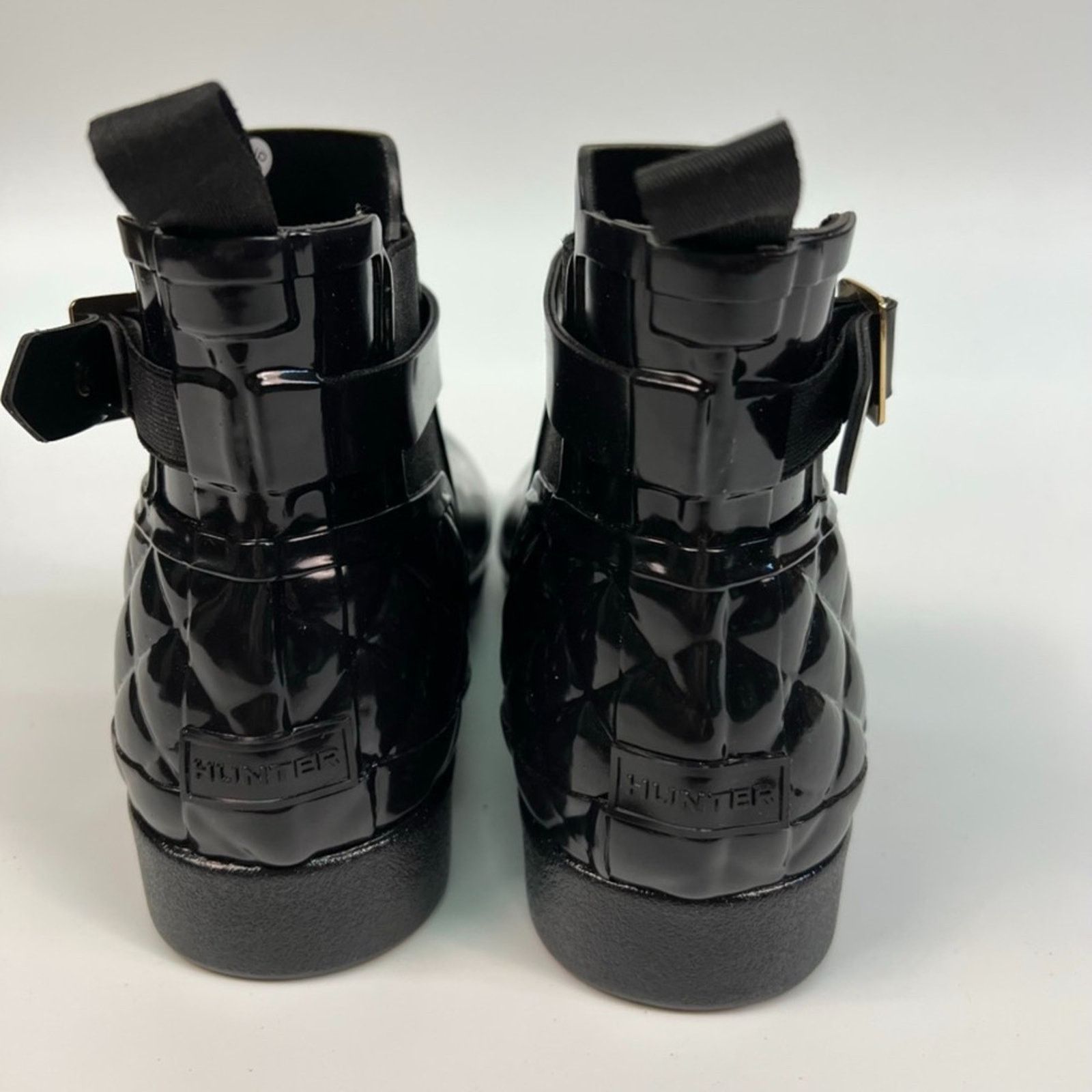 Hunter NEW Hunter Refined Gloss Quilted Chelsea Ankle Rain Boots Size US 9 / IT 39 - 8 Thumbnail