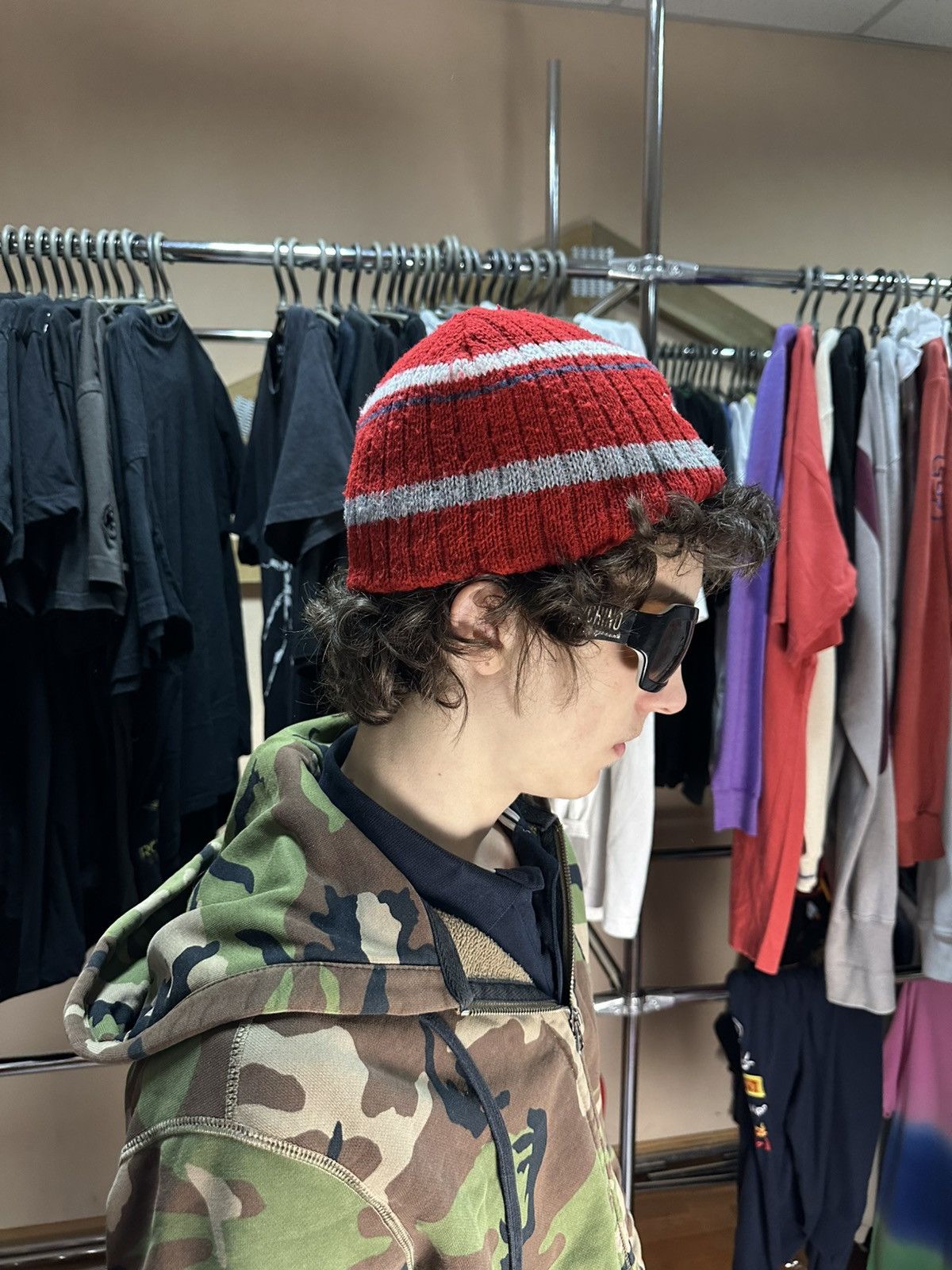 Stussy Vintage Stussy Winter Knitted Beanie Hat Made in Usa Size 30 - 2 Thumbnail