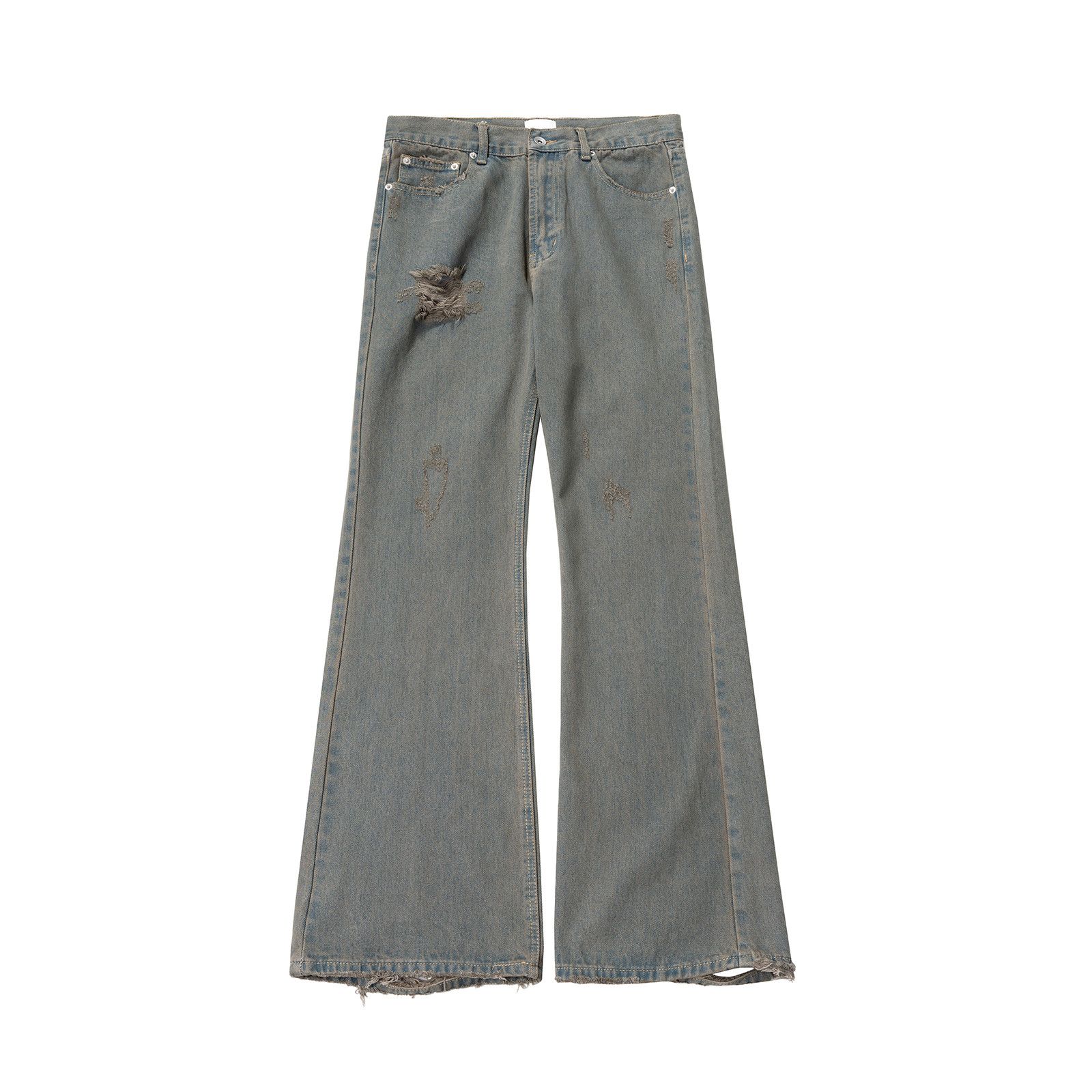 Jean Grey damage flare jeans Size US 32 / EU 48 - 3 Thumbnail