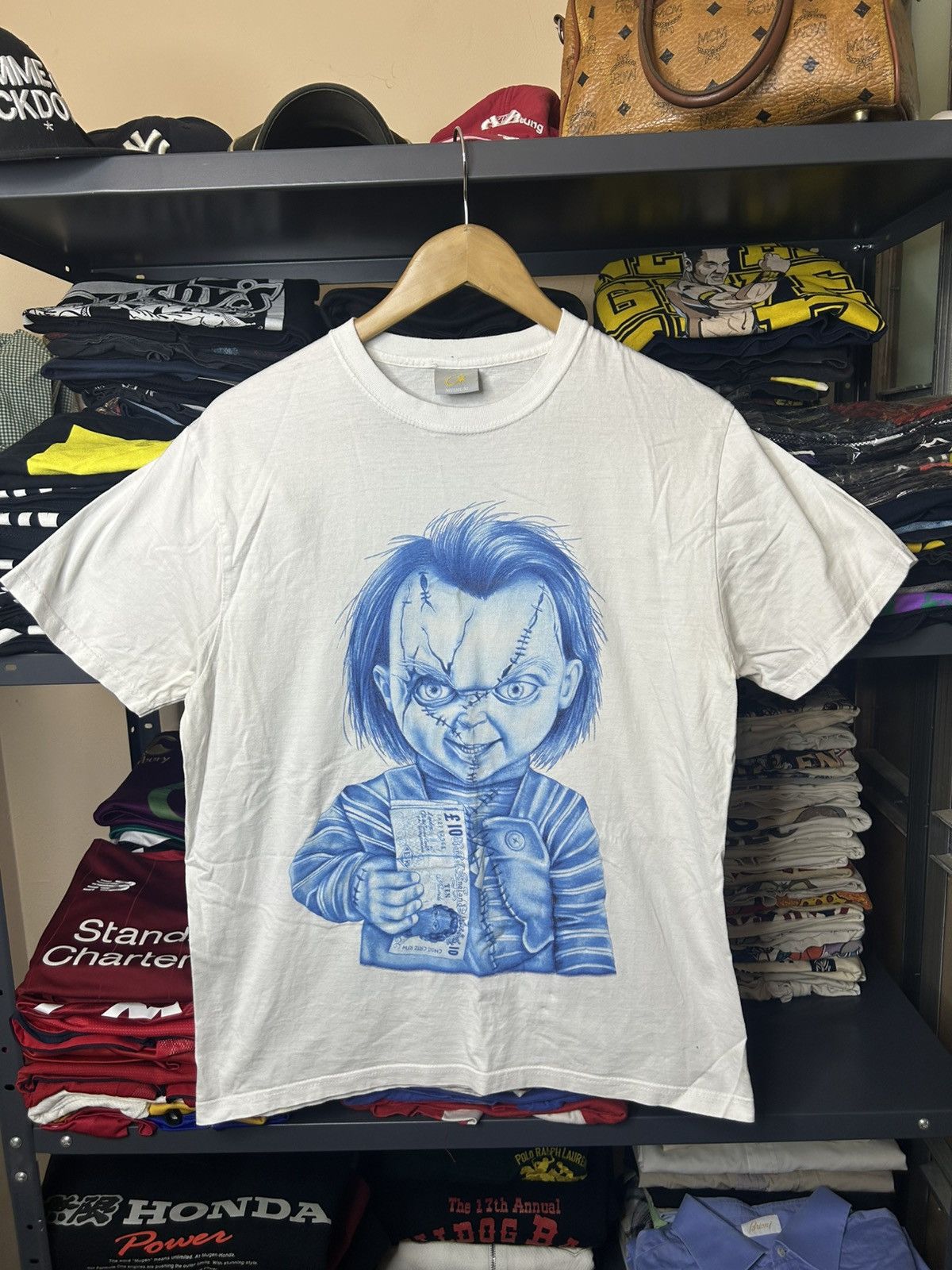 Vintage Vintage Chucky Horror Doll Airbrush Style T-Shirt M Size US M / EU 48-50 / 2 - 1 Thumbnail