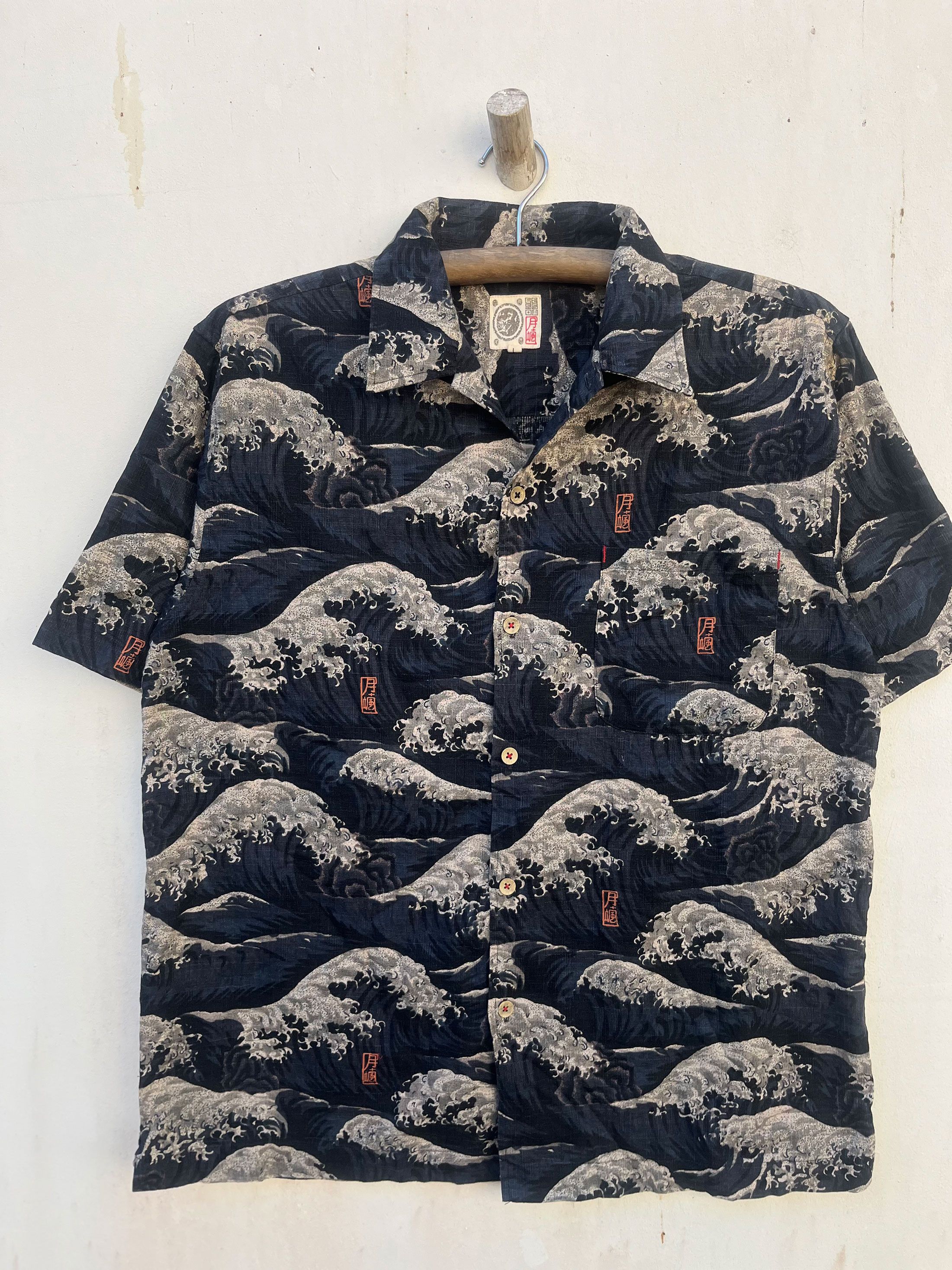 Japanese Brand Hokusai Wave Japan Art Hawaii Hawaiian Full Printed Size US L / EU 52-54 / 3 - 1 Thumbnail
