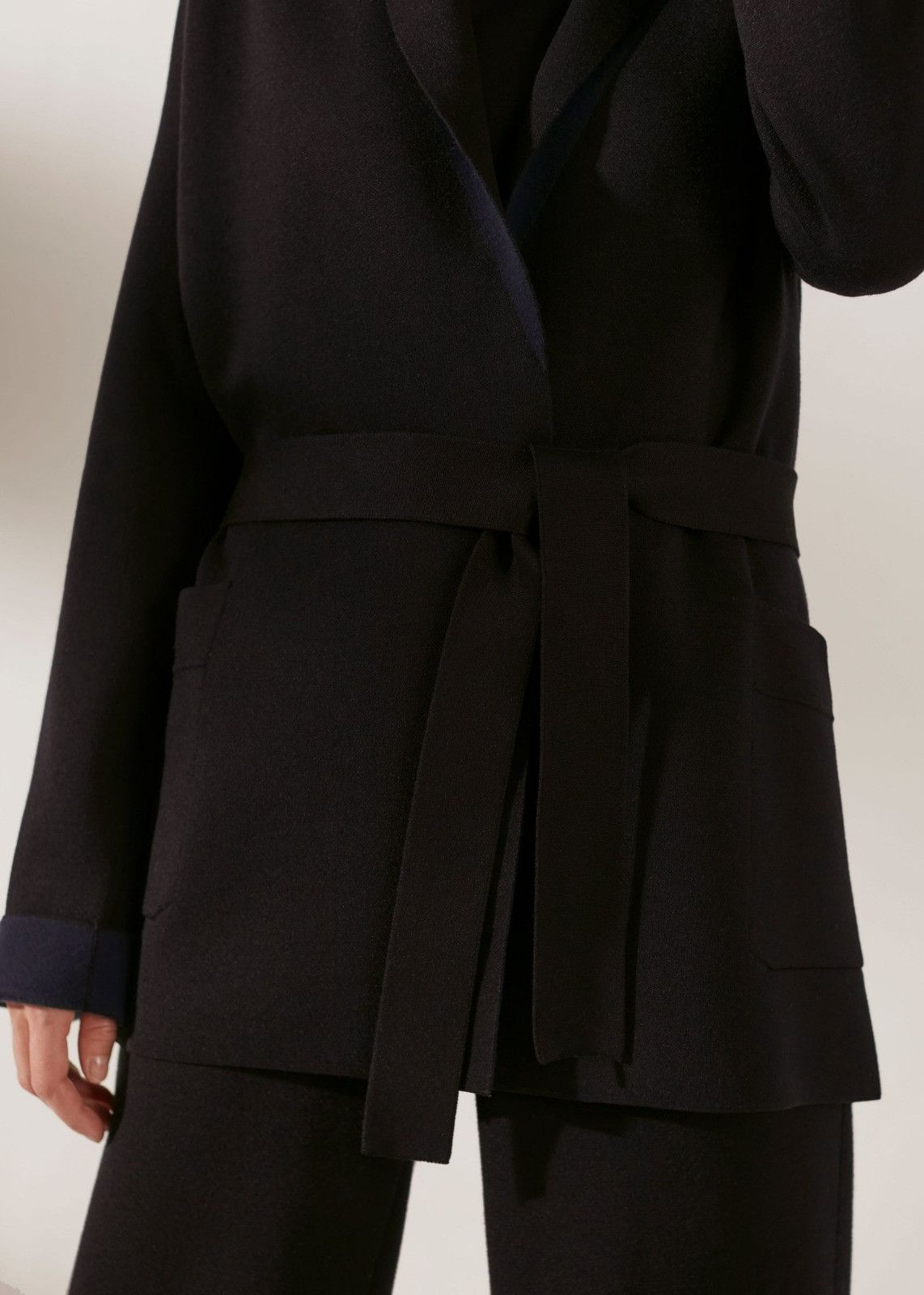 Loro Piana o1srvl11e0424 Coat in Black Size M / US 6-8 / IT 42-44 - 5 Thumbnail