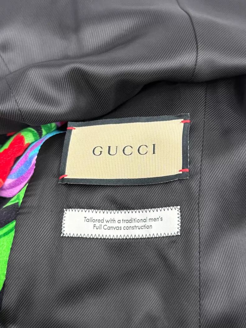 Gucci Gucci Colorful printed black velvet fabric suit jacket Size XS / US 0-2 / IT 36-38 - 4 Thumbnail