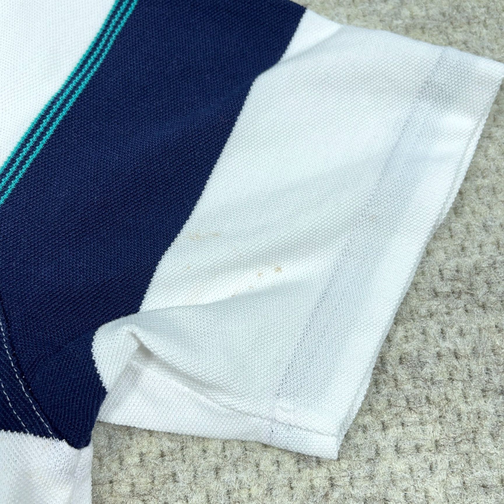 Brooks Brothers Brooks Brothers Polo Shirt Men L Blue White Colorblock 90s Classic Designer Preppy Striped Short Sleeve Button Collar Mens Polo Size US L / EU 52-54 / 3 - 6 Thumbnail