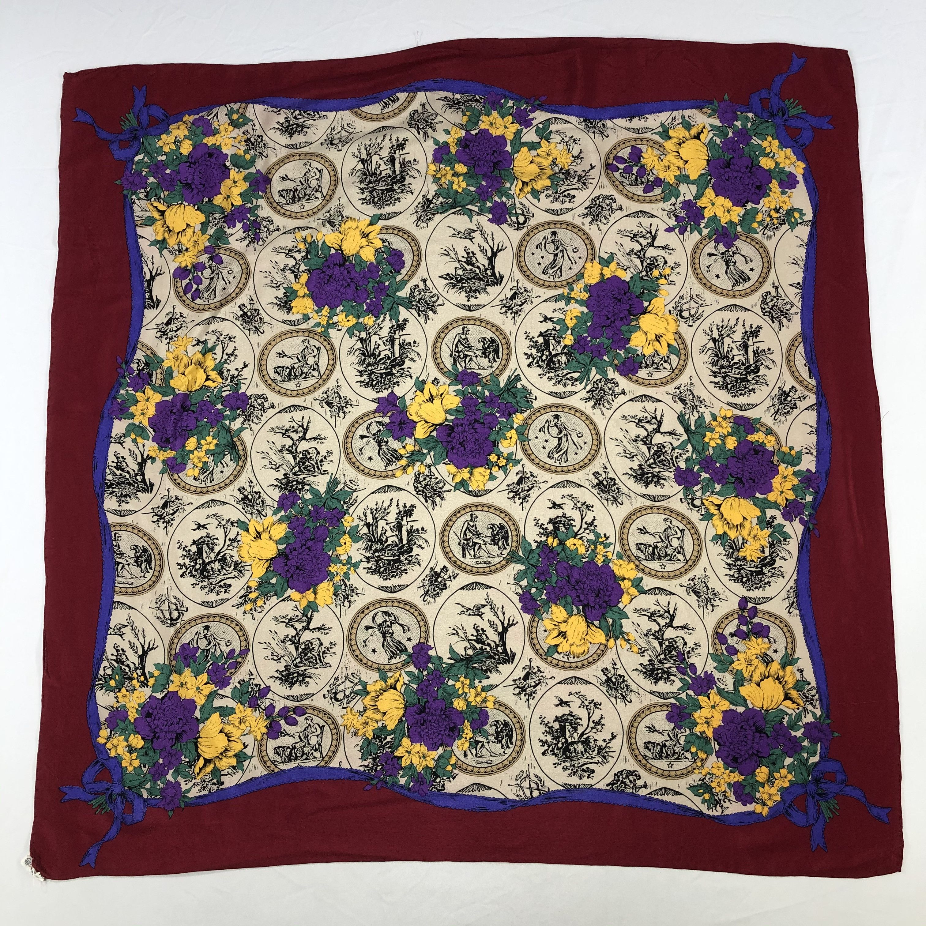 Vintage Vintage Silk Scarf Size ONE SIZE - 2 Thumbnail
