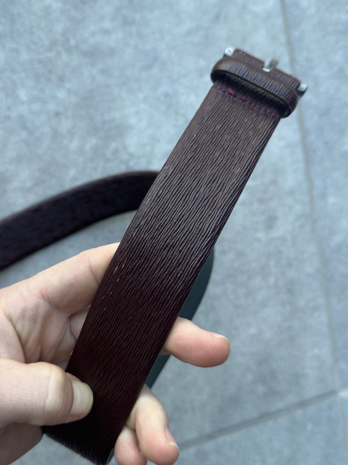 Hugo Boss Hugo Boss Mens Cowskin Handmade Belt Brown 90-34 Size 34 - 8 Thumbnail