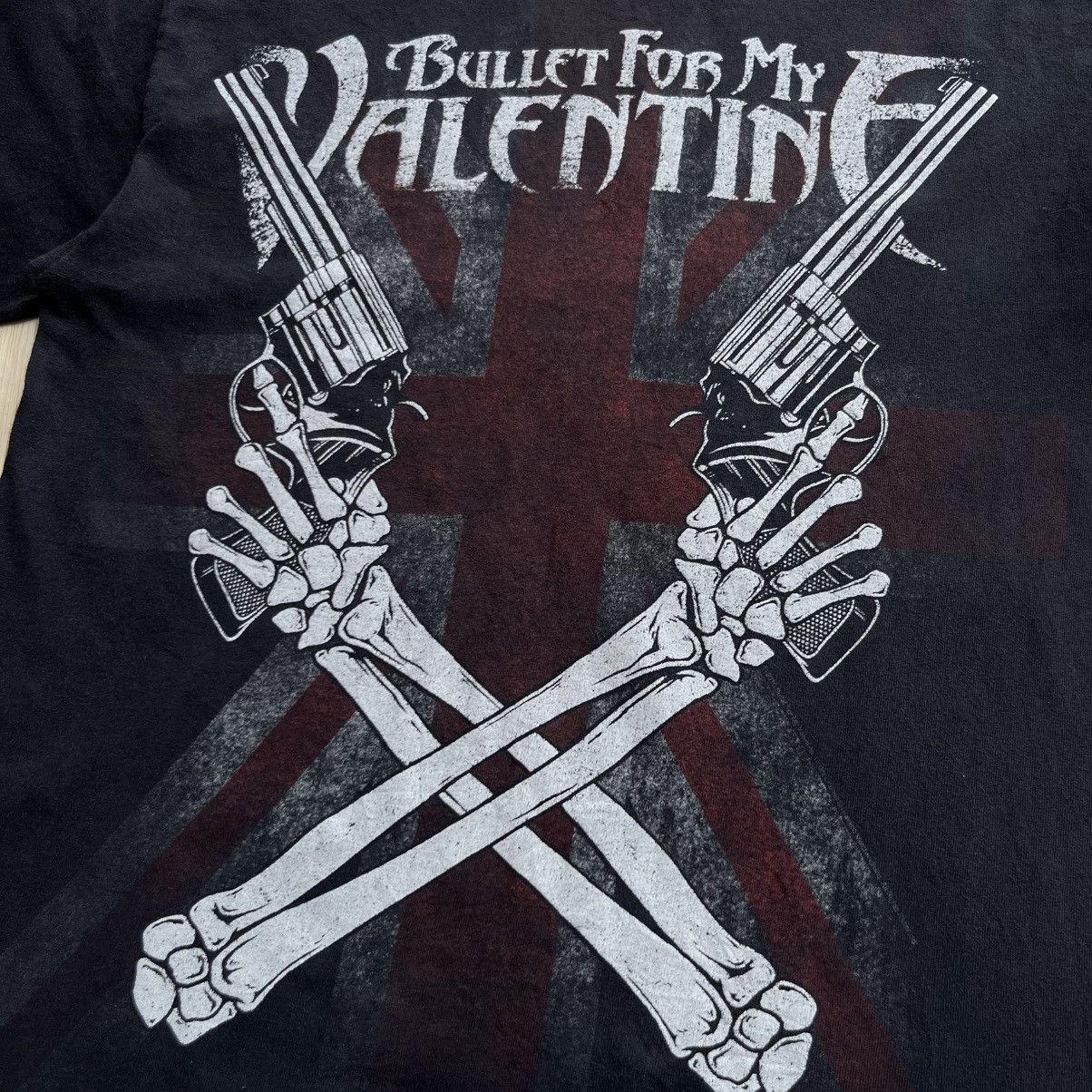 Vintage BULLET FOR MY VALENTINE UNION JACK GUNS & BONES 00s VINTAGE Size US M / EU 48-50 / 2 - 3 Thumbnail