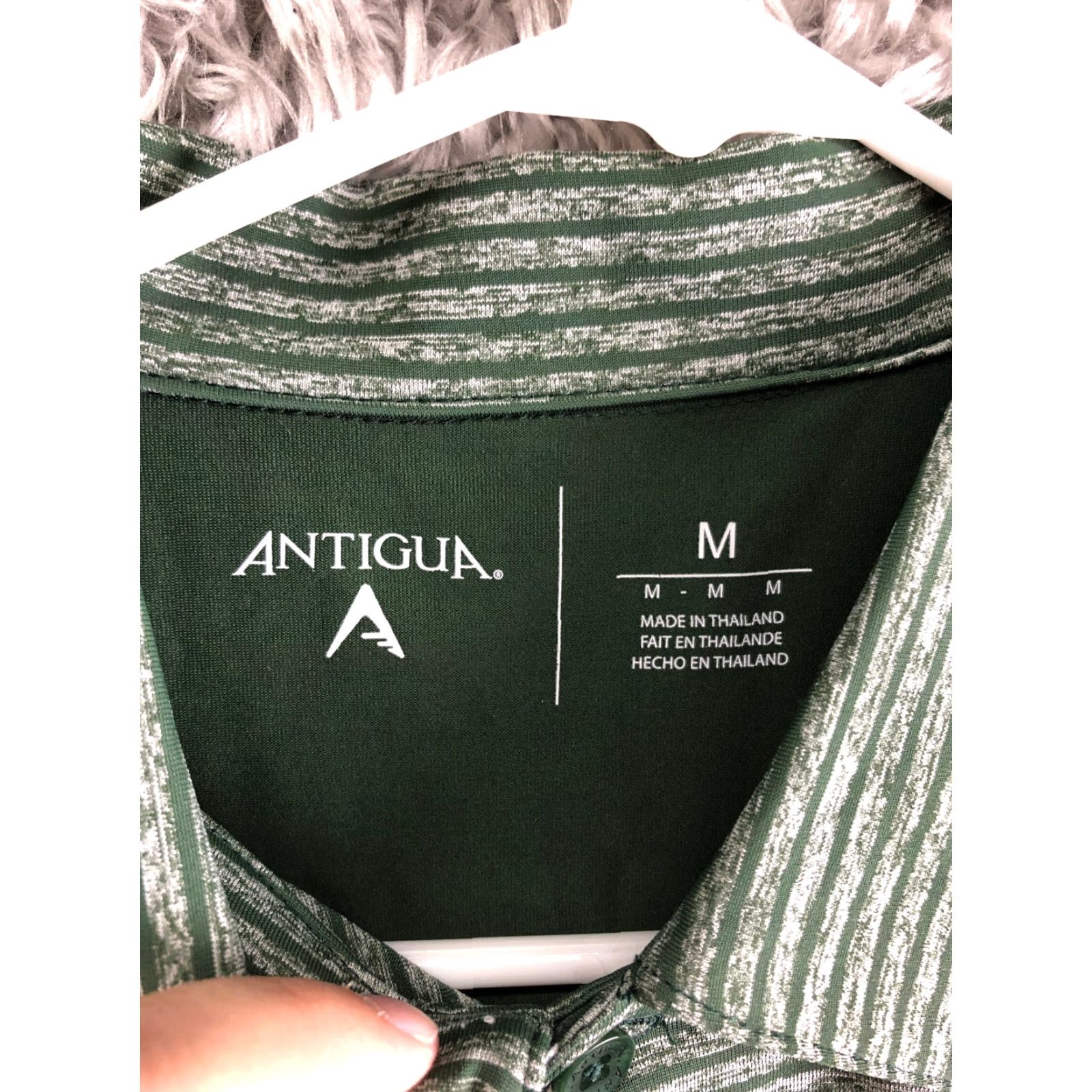 Vintage Antigua BU Polo Green Short Sleeve Pullover Shirt Men M Polo University Boston University Logo Athletic Lightweight Cap Collar Shirt Size US M / EU 48-50 / 2 - 7 Thumbnail