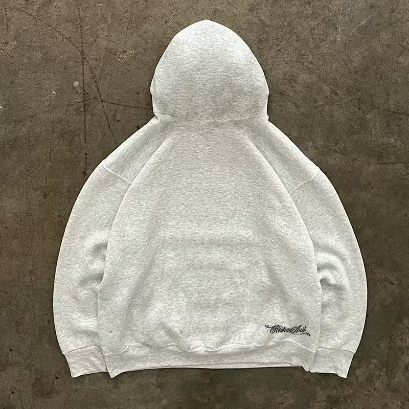 Japanese Brand × Vintage Gray washed vintage loose cotton hoodie Size US L / EU 52-54 / 3 - 2 Thumbnail