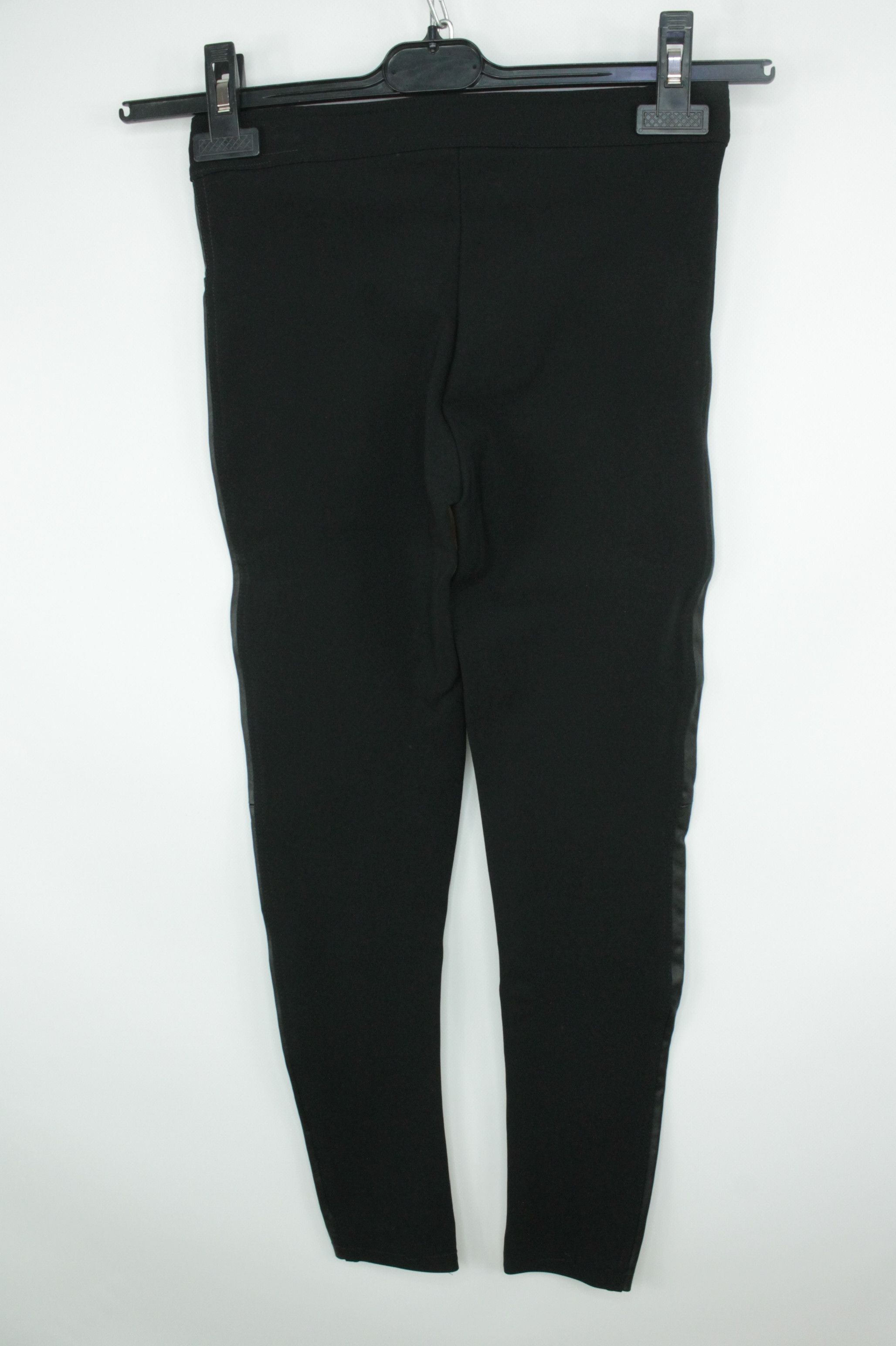 Burberry Burberry London Black Leggings Leather Side Panel Skinny Size 27" / US 4 / IT 40 - 5 Thumbnail