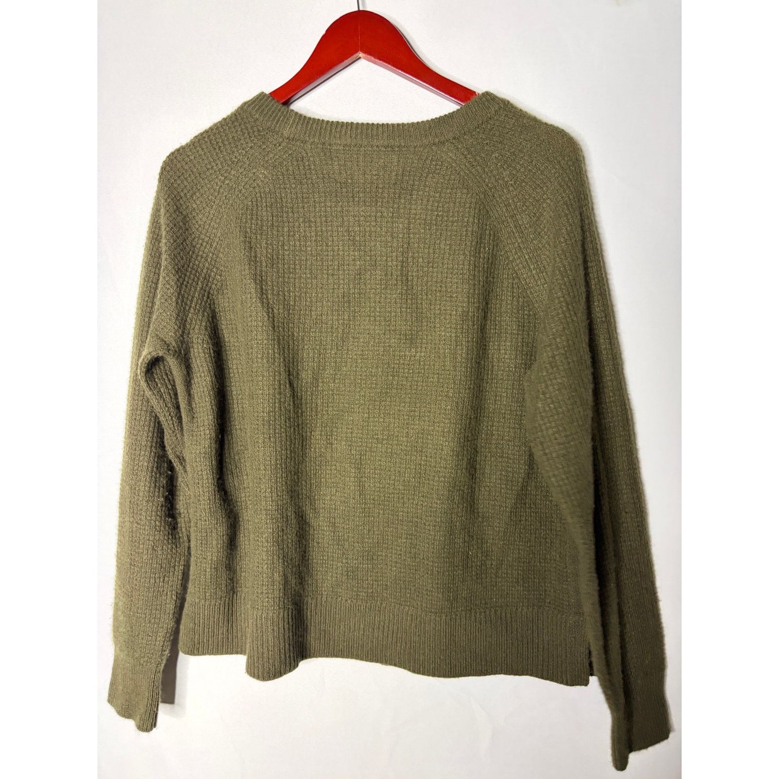 Other Leallo olive green khaki crewneck 100% cashmere sweater sz M Size M / US 6-8 / IT 42-44 - 7 Thumbnail