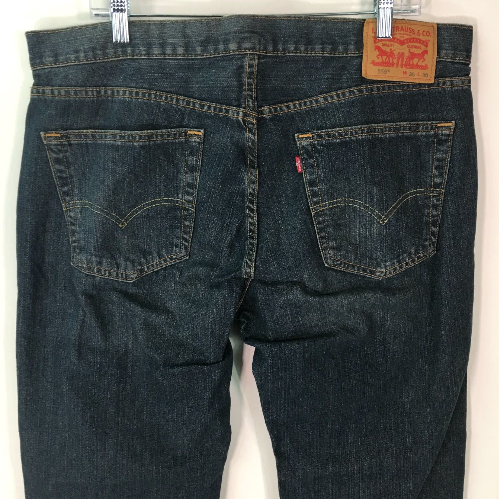 Levi's Vintage Levi's 559 Mens Straight Leg Relaxed Fit Jeans Size 36X30 Blue Denim Casual Size US 38 / EU 54 - 3 Thumbnail