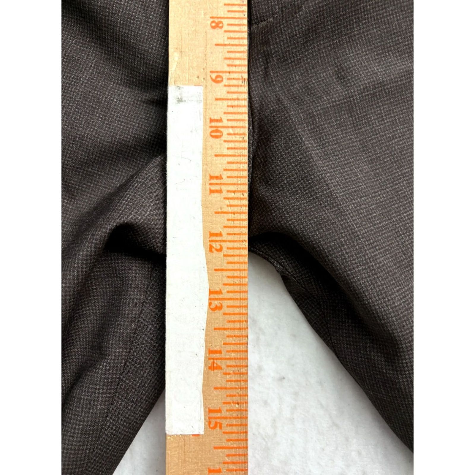 Banana Republic Banana Republic REDA Italy Slim Wool Super 110s Pants Men Brown Check Fit 36x32 38x29 Size US 36 / EU 52 - 7 Thumbnail