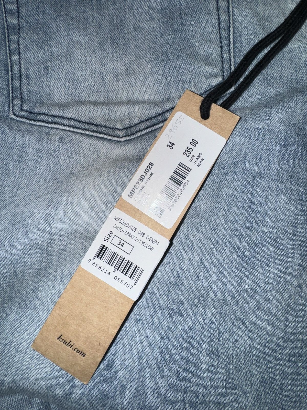 Ksubi Ksubi Chitch Spray out Yellow Jeans Size US 34 / EU 50 - 8 Thumbnail