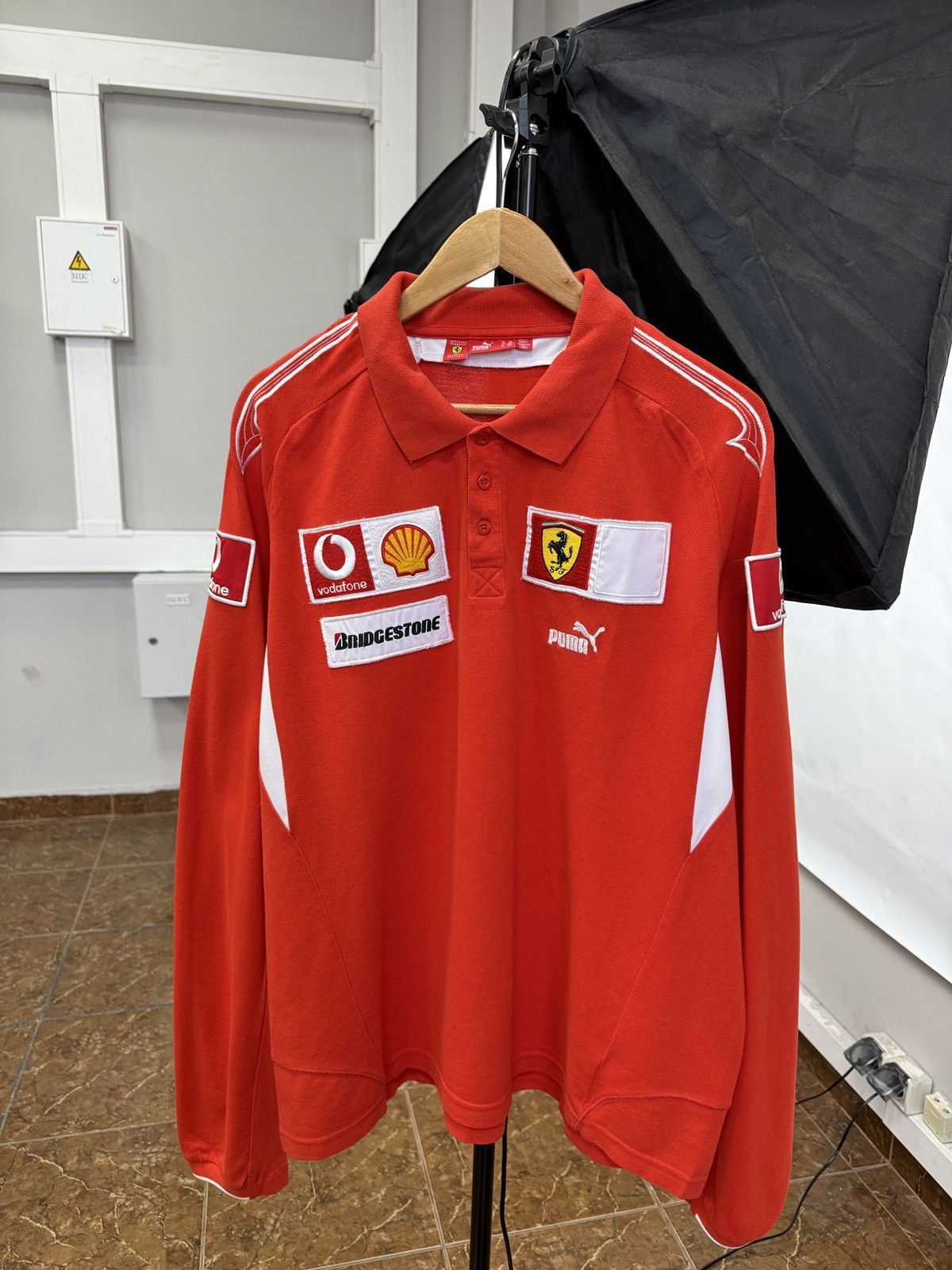🇮🇹 Vintage 00s Puma Ferrari Vodafone Bridgestone Schumacher