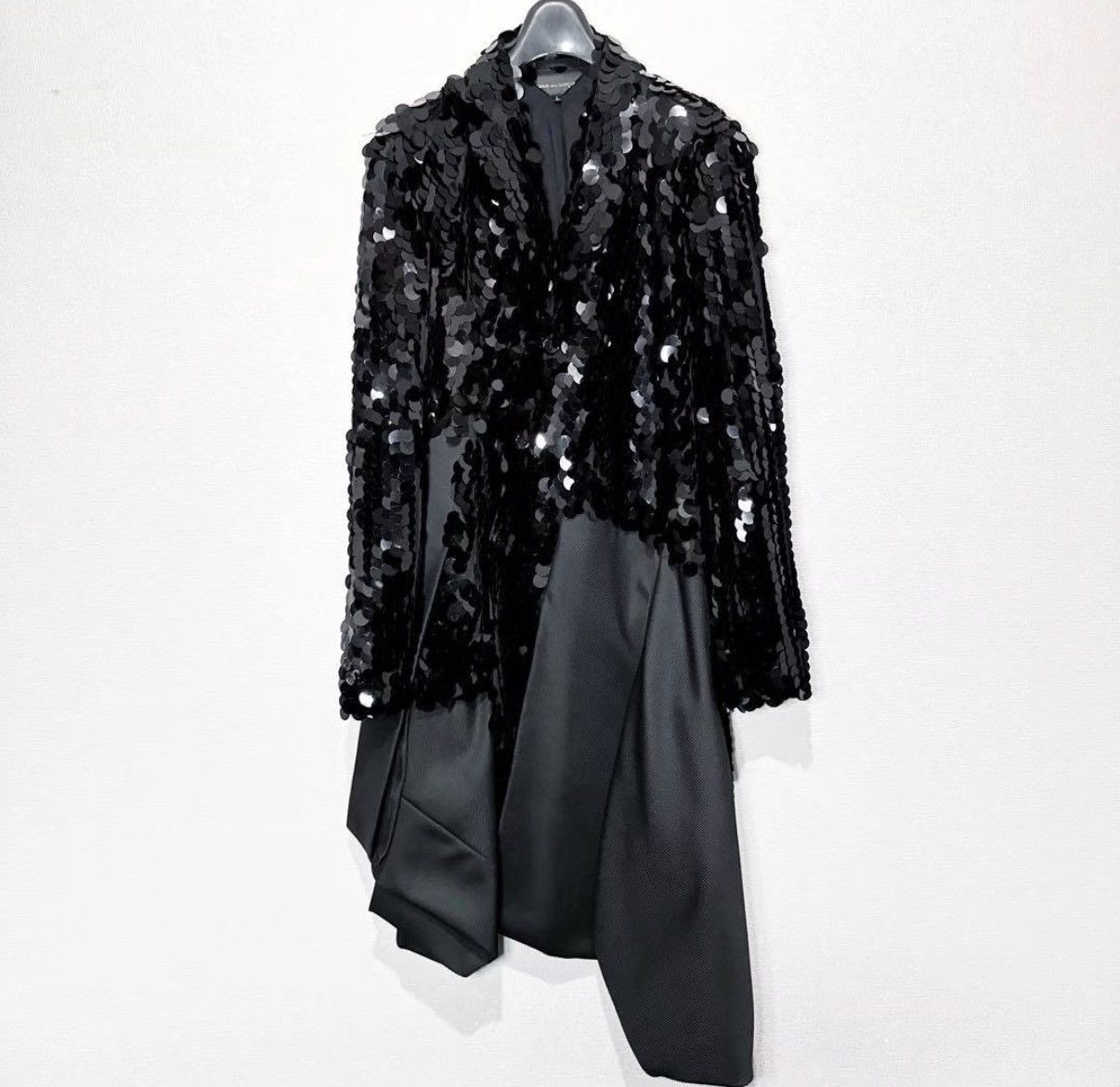 Comme des Garcons Comme des Garçons AD2021 Sequin Deconstructed Coat K23 Size L / US 10 / IT 46 - 1 Thumbnail