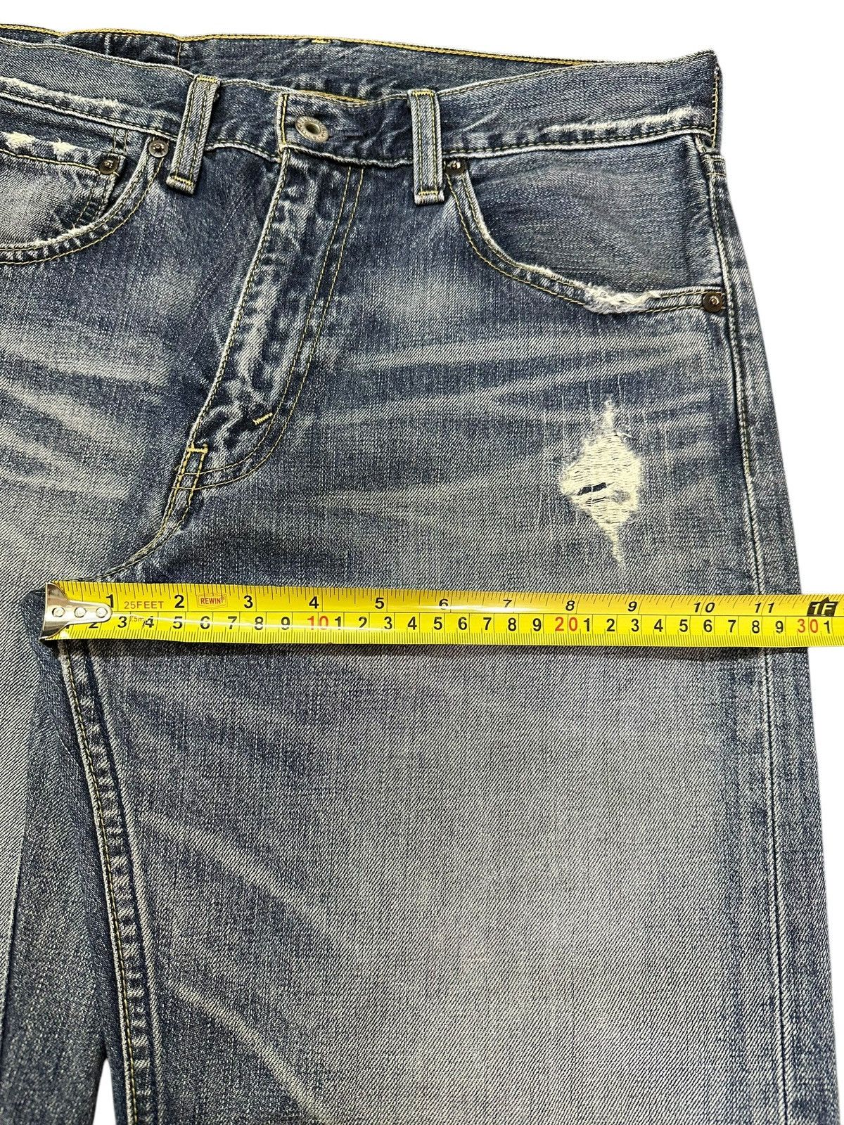 Levi's Vintage 90s Levis 503 Faded Wash Distress Style Baggy Jeans Size US 30 / EU 46 - 15 Thumbnail
