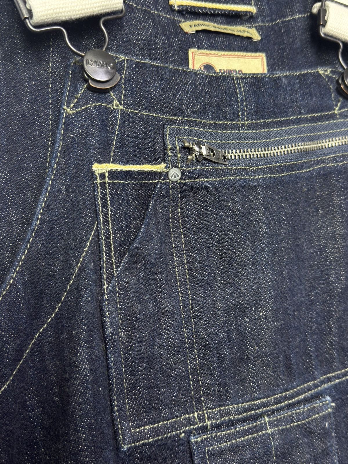 Nigel Cabourn Nigel Cabourn Lybro Naval Dungaree Denim Overall - Size 46 Size US 30 / EU 46 - 4 Thumbnail