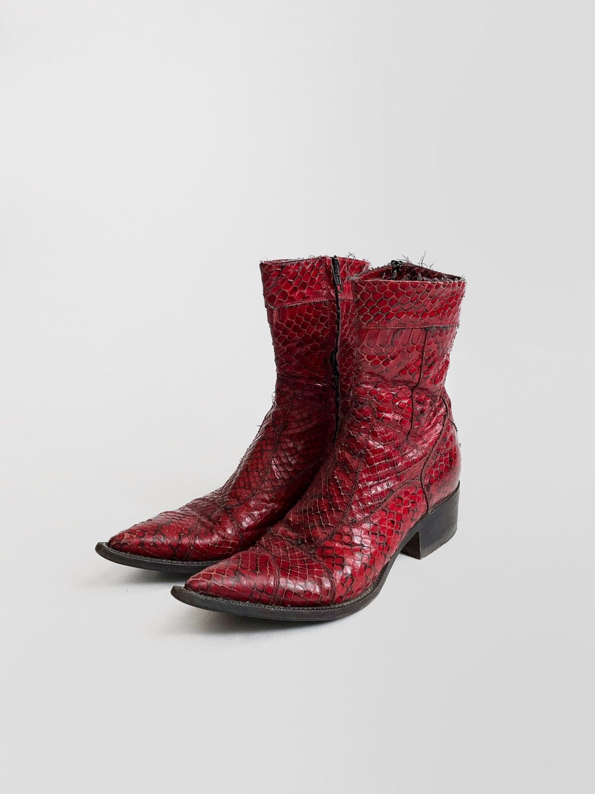 Gianni Barbato × Vintage Archive Gianni Barbato snake leather boots Size US 6 / IT 36 - 6 Thumbnail