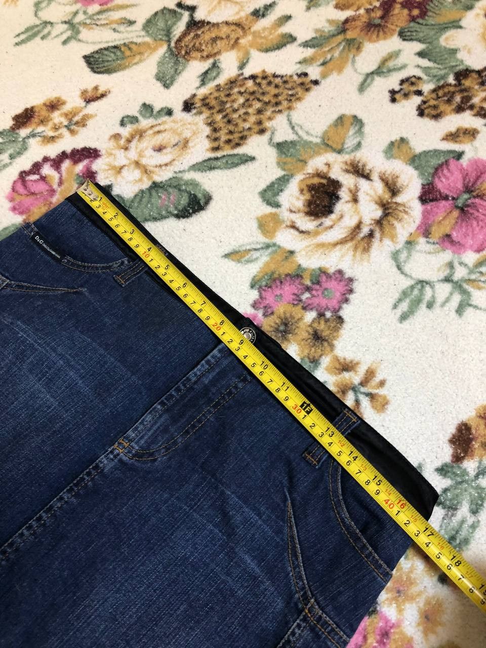 Dolce & Gabbana Dolce Gabbana High Waist Stretch Casual Midi Denim skirt Size 32" / US 10 / IT 46 - 14 Thumbnail