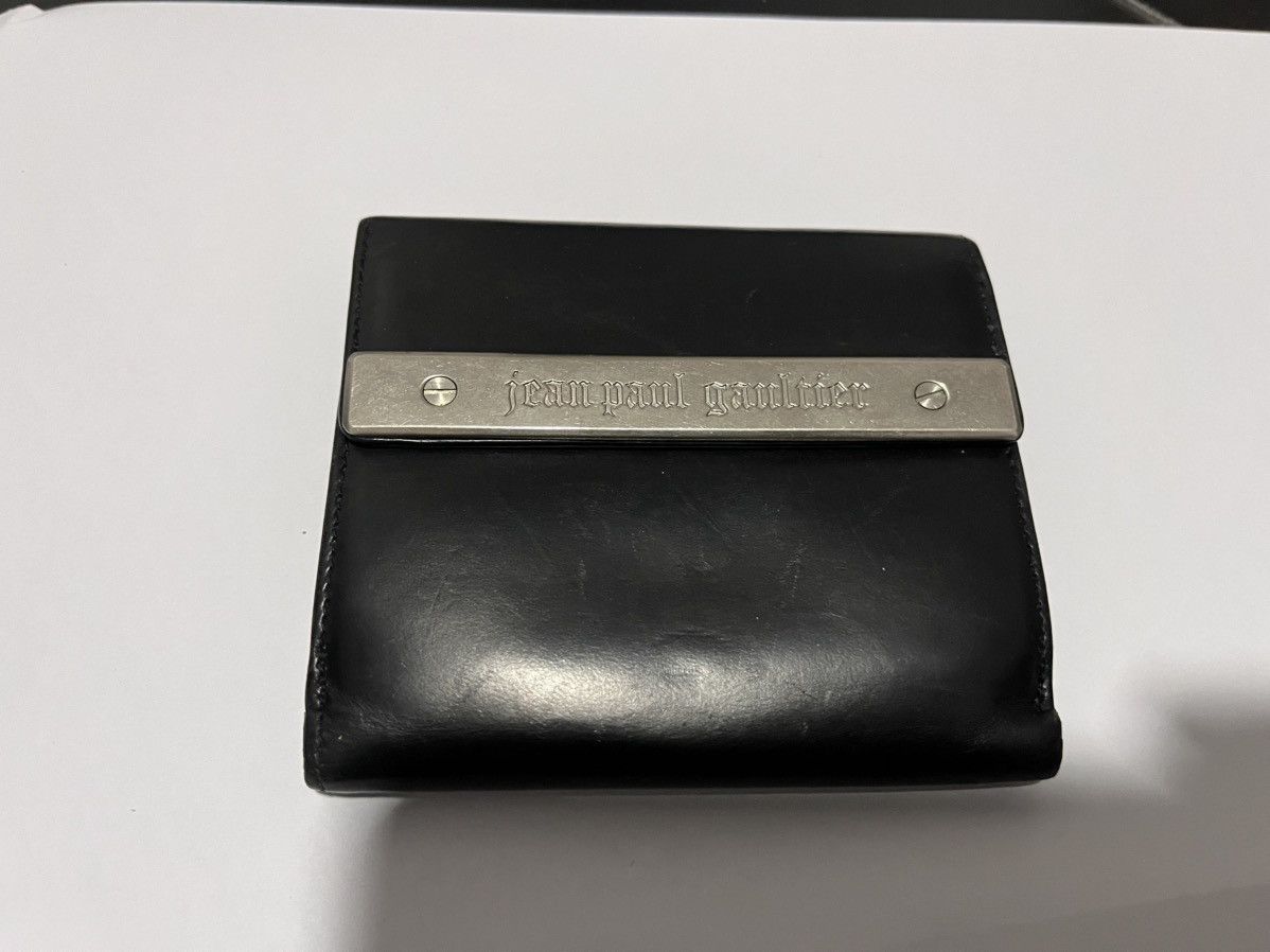 Jean Paul Gaultier × Vintage Jean-Paul Gaultier Black and Silver Wallet-purses Size ONE SIZE - 1 Thumbnail