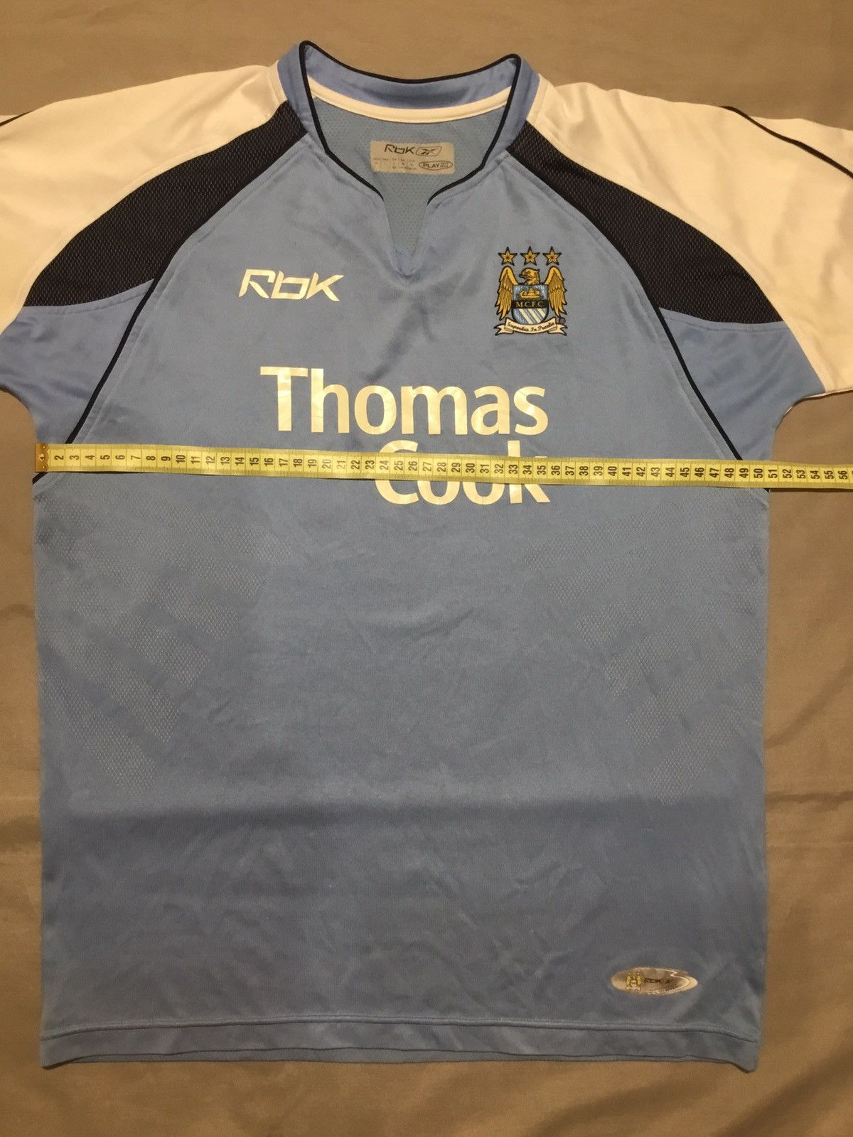 Reebok Manchester City 06/07 Home Football Shirt RBK Reebok Men's M Size US M / EU 48-50 / 2 - 7 Thumbnail