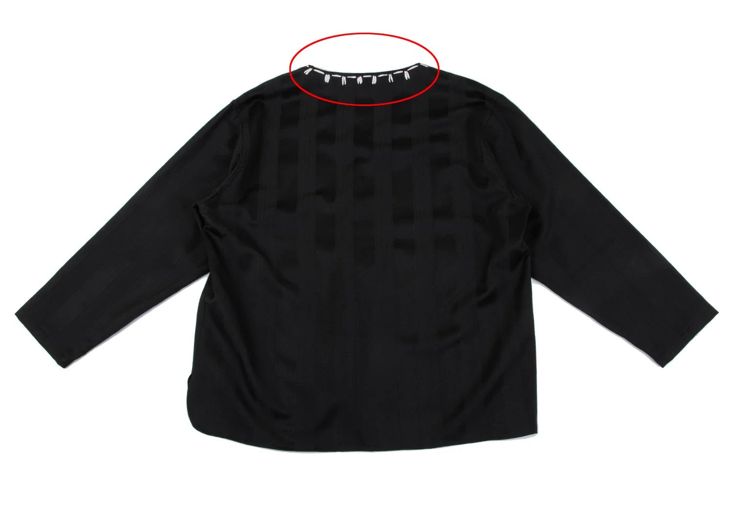 Yohji Yamamoto Yohji Yamamoto Stripe Jacquard V-Neck Top Size US M / EU 48-50 / 2 - 12 Thumbnail