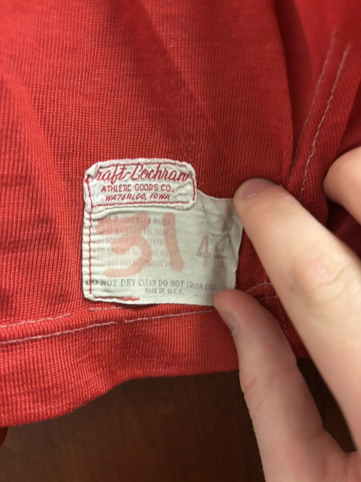 Vintage Craft Cochran 50s thrashed distressed football shirt Size US M / EU 48-50 / 2 - 2 Thumbnail