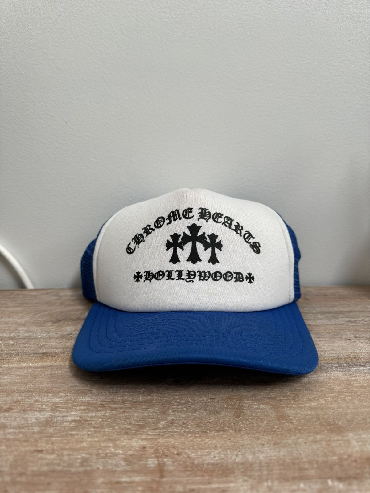 Chrome Hearts Triple Cemetery Cross Logo Trucker Cap Size ONE SIZE - 1 Thumbnail