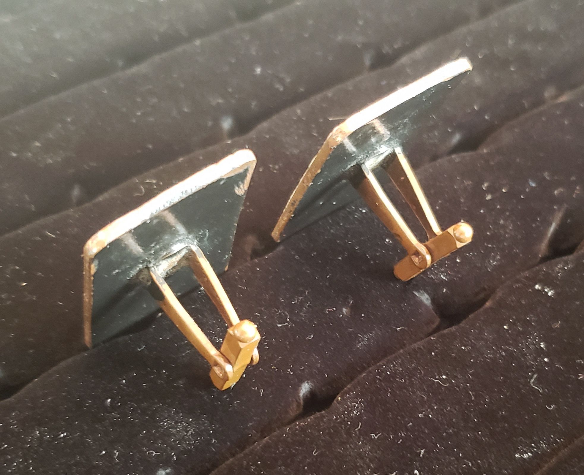 Vintage vintage cuff links medical doctor pink enamel Size ONE SIZE - 5 Thumbnail