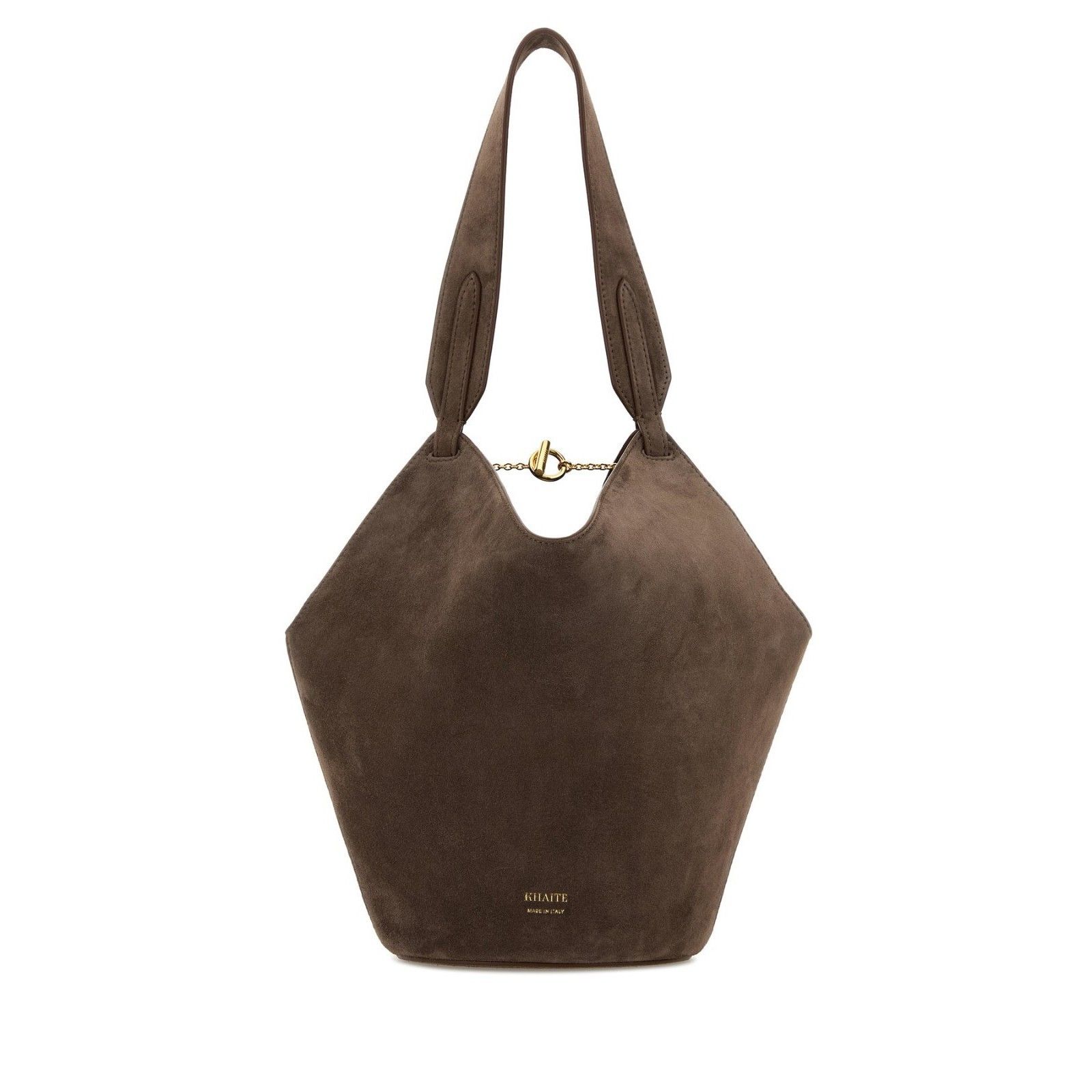 KHAITE KHAITE Lotus Mini Brown Suede Tote Bag New & Authentic Size ONE SIZE - 1 Thumbnail