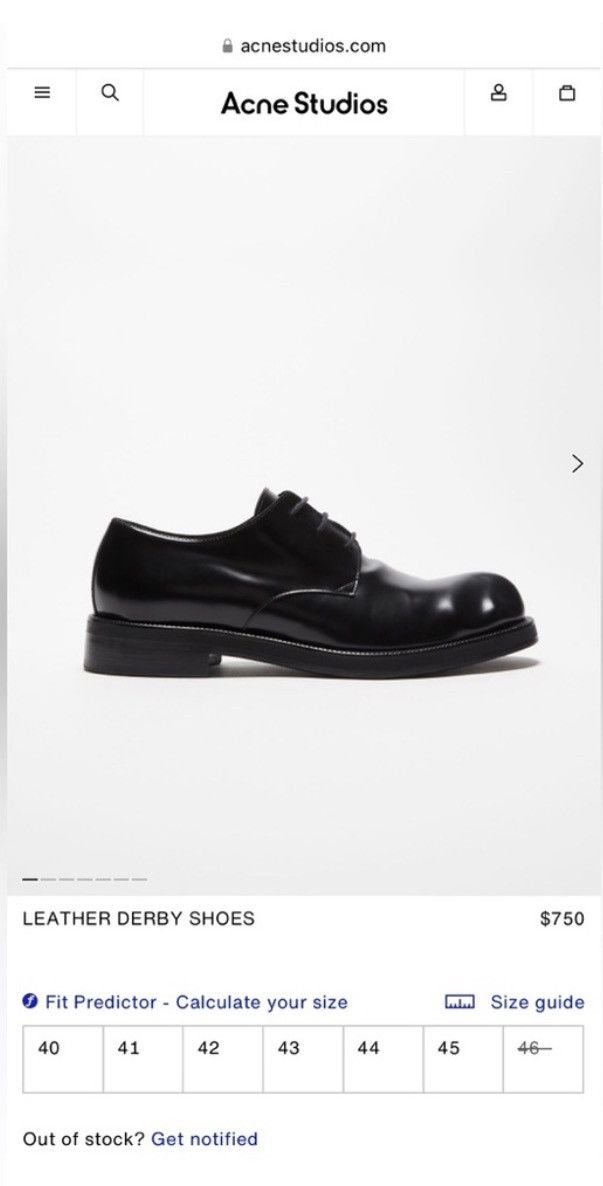 Acne Studios Derby Shoes EU 44 Size US 11 / EU 44 - 6 Thumbnail