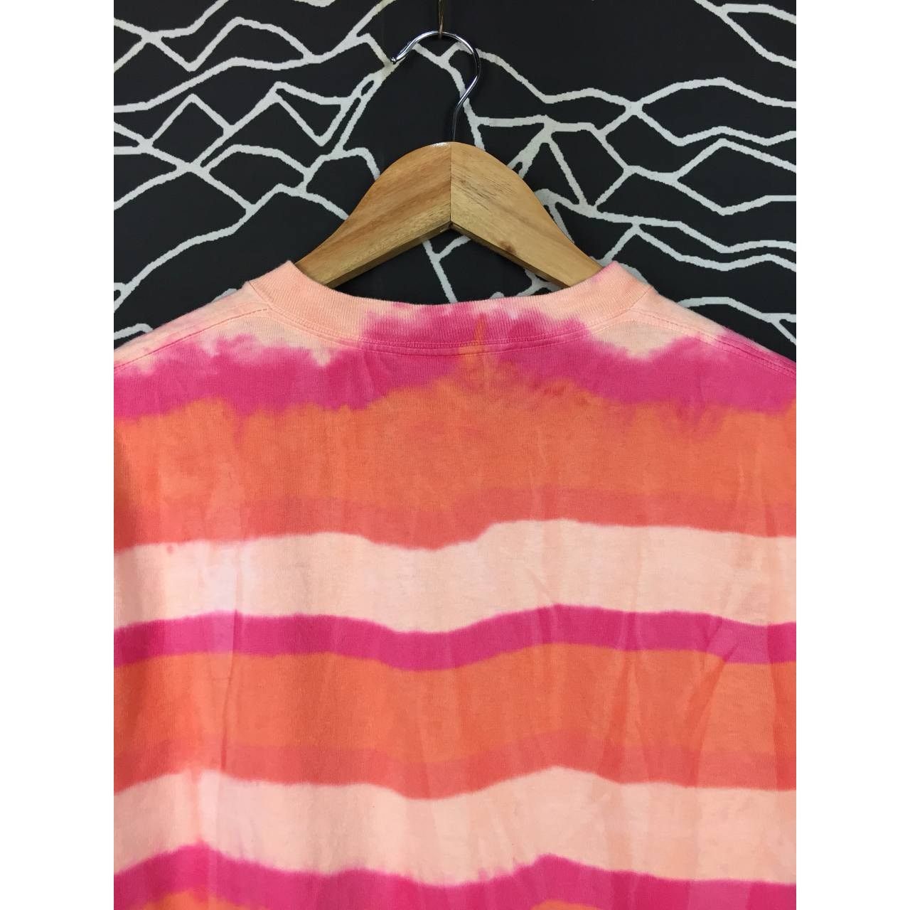 Vintage Vtg 90s Power Pro By Oneita Psychedelic Stripe Tie Dye Tee Size US L / EU 52-54 / 3 - 8 Thumbnail