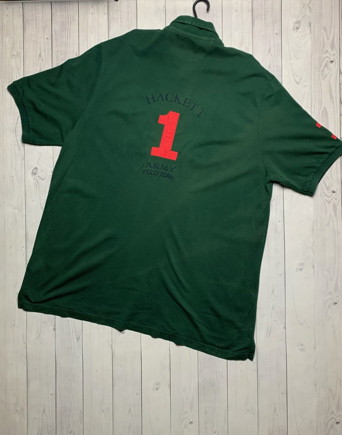 Hackett × Vintage Vintage Green Hacket big logo polo size XXL rare green Size US XXL / EU 58 / 5 - 5 Thumbnail