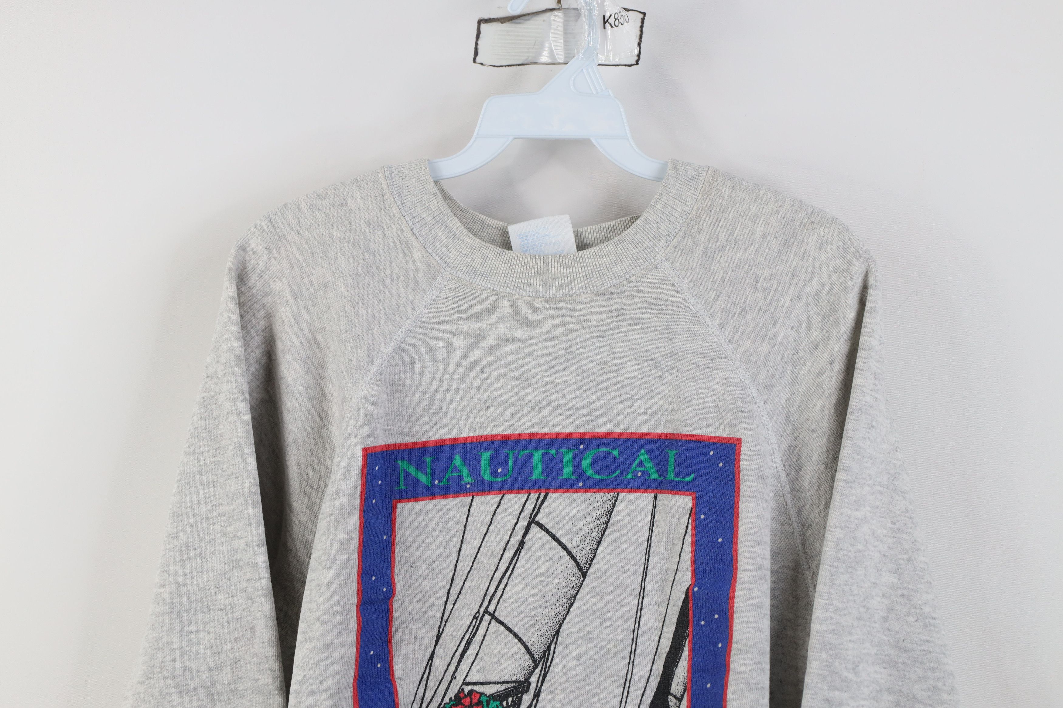 Vintage Vintage 90s Nautical Winter Christmas Boat Sweatshirt Size XL / US 12-14 / IT 48-50 - 2 Thumbnail