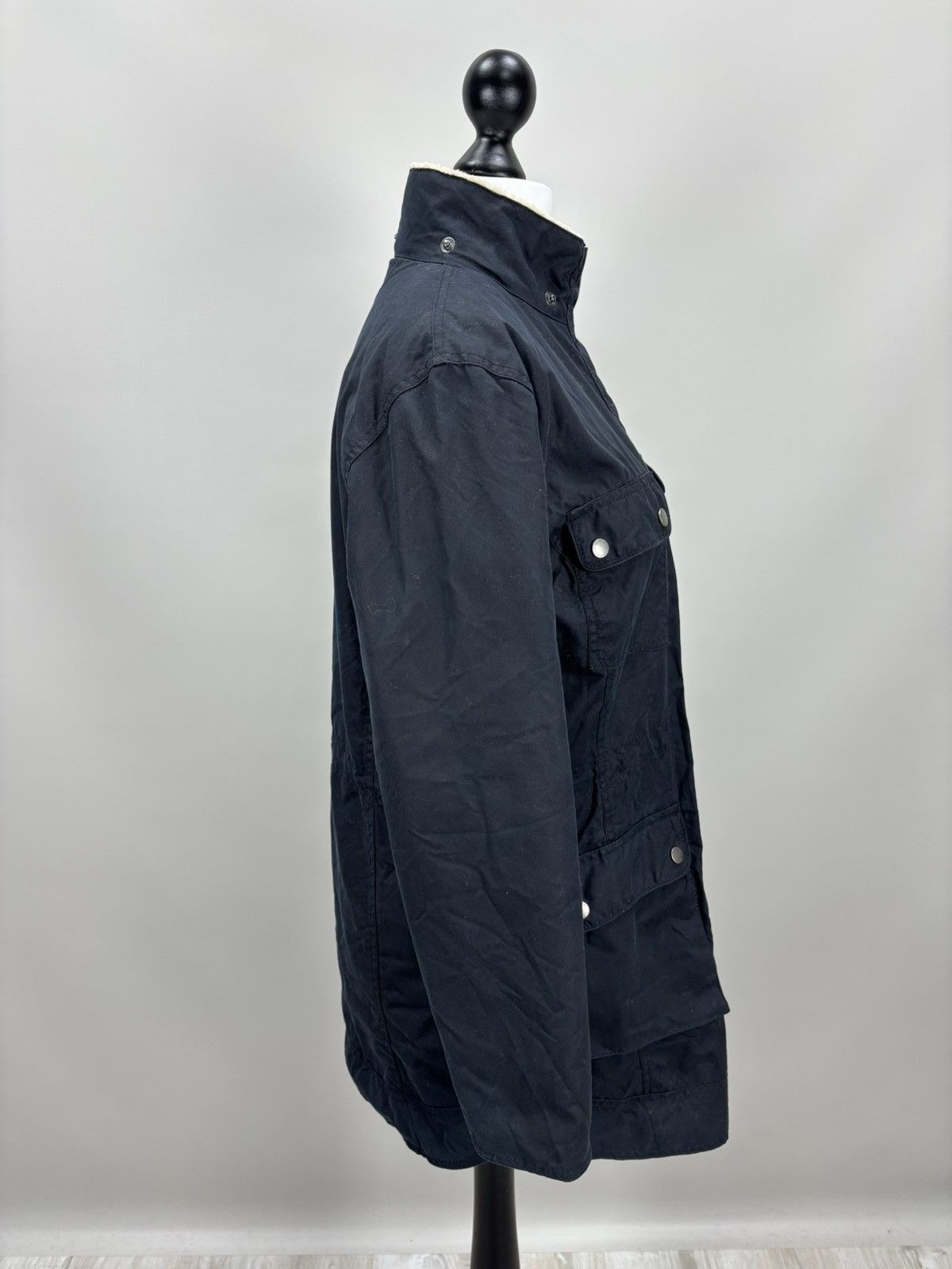 Barbour Womens waxed jacket Barbour Carribena Size 10 Color Blue Size L / US 10 / IT 46 - 5 Thumbnail
