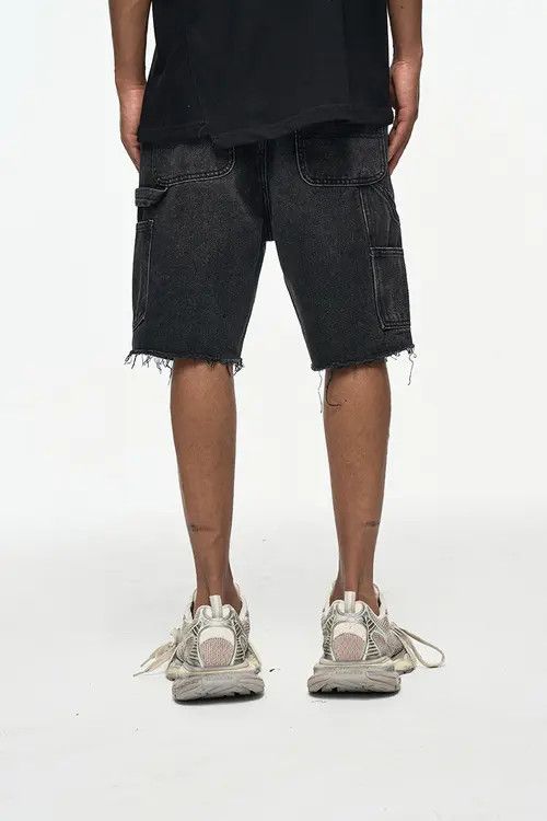 VIBE Ragged Edge Lodging Denim Shorts Size US 30 / EU 46 - 3 Thumbnail