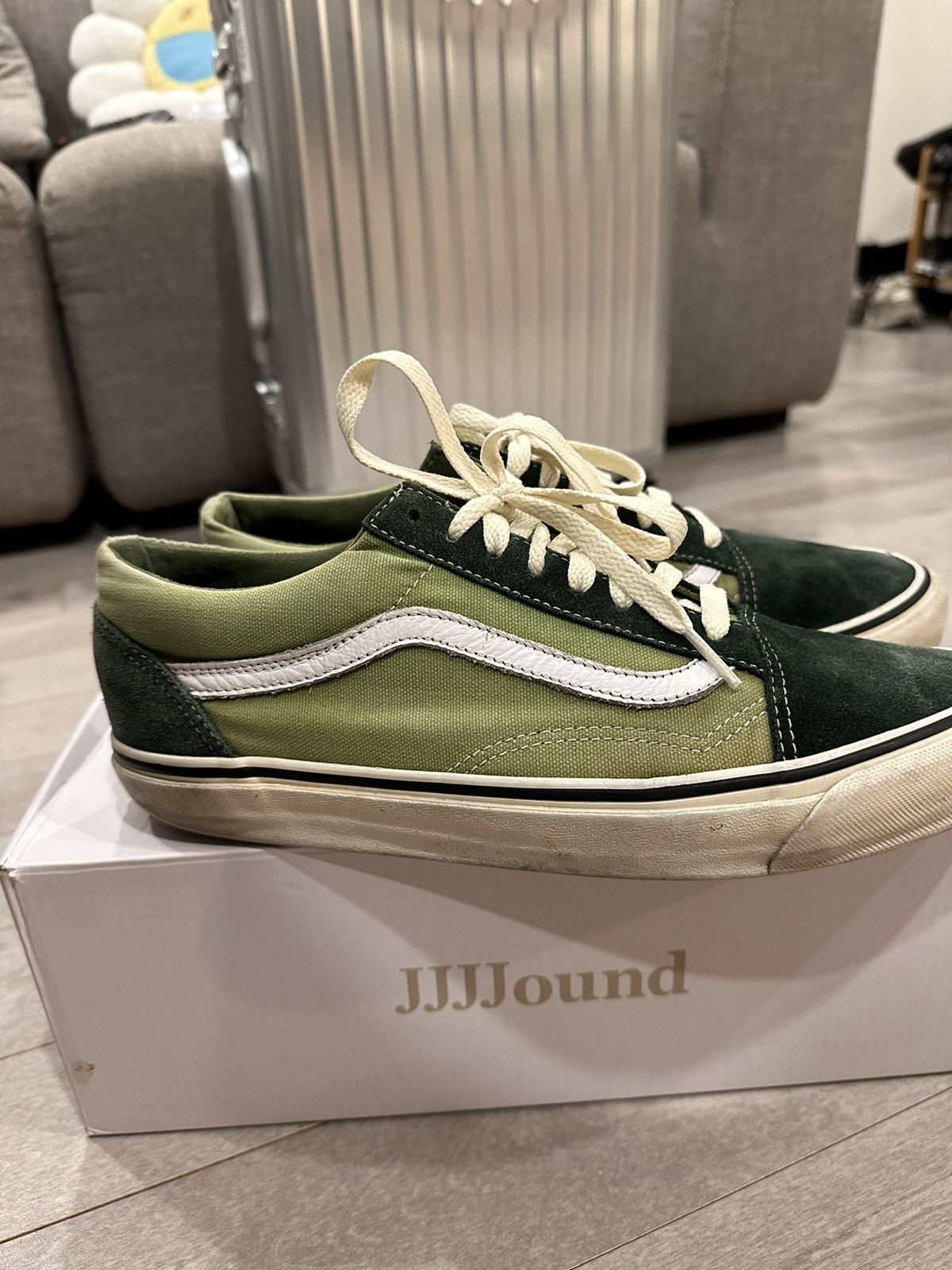 JJJJound × Vans JJJJOUND x VANS Old school Green 2017 Size US 9.5 / EU 42-43 - 3 Thumbnail