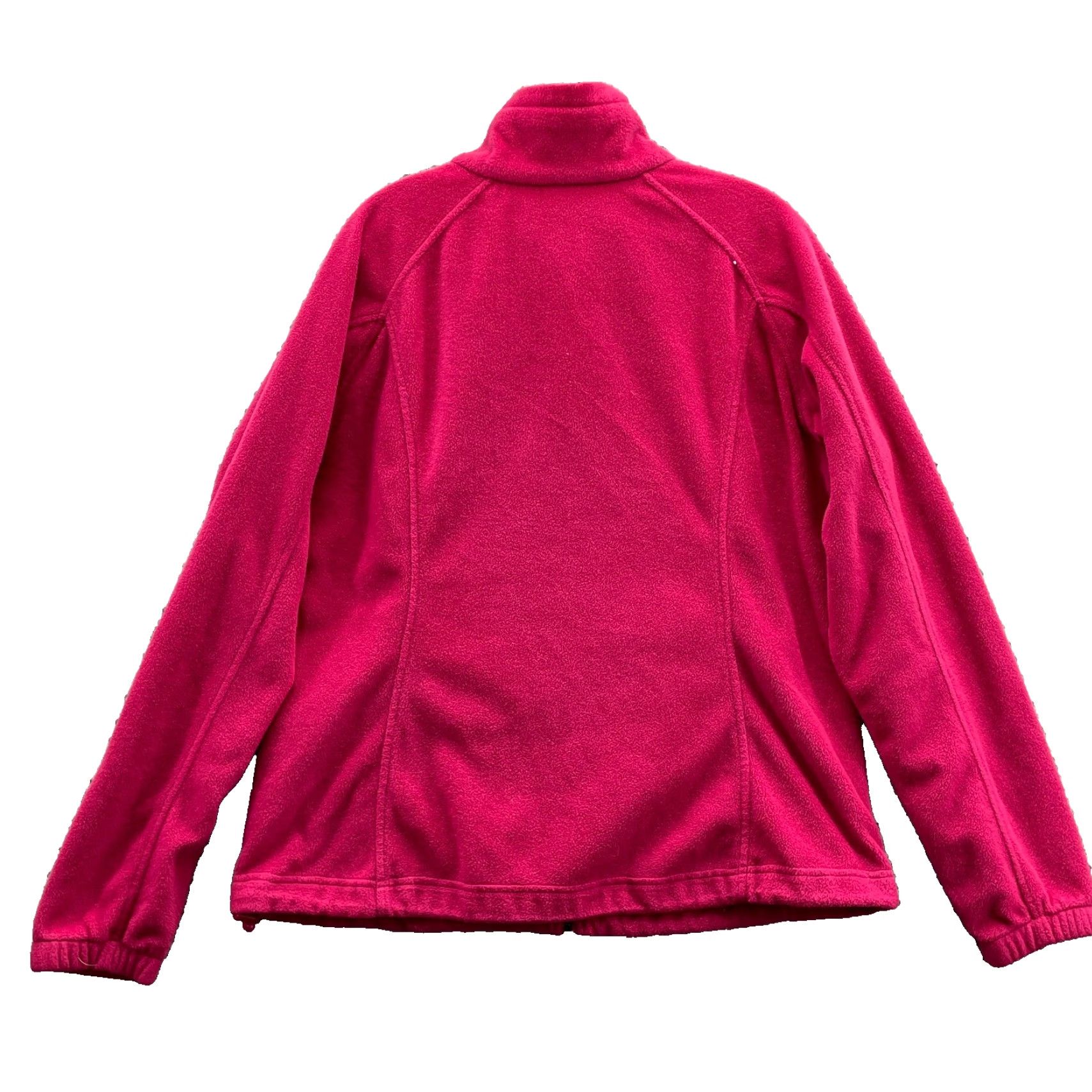 Pinko Columbia Jacket Women XL Hot Pink Soft Fleece MockNeck Athleisure Sport Gorpcore Size XL / US 12-14 / IT 48-50 - 2 Thumbnail
