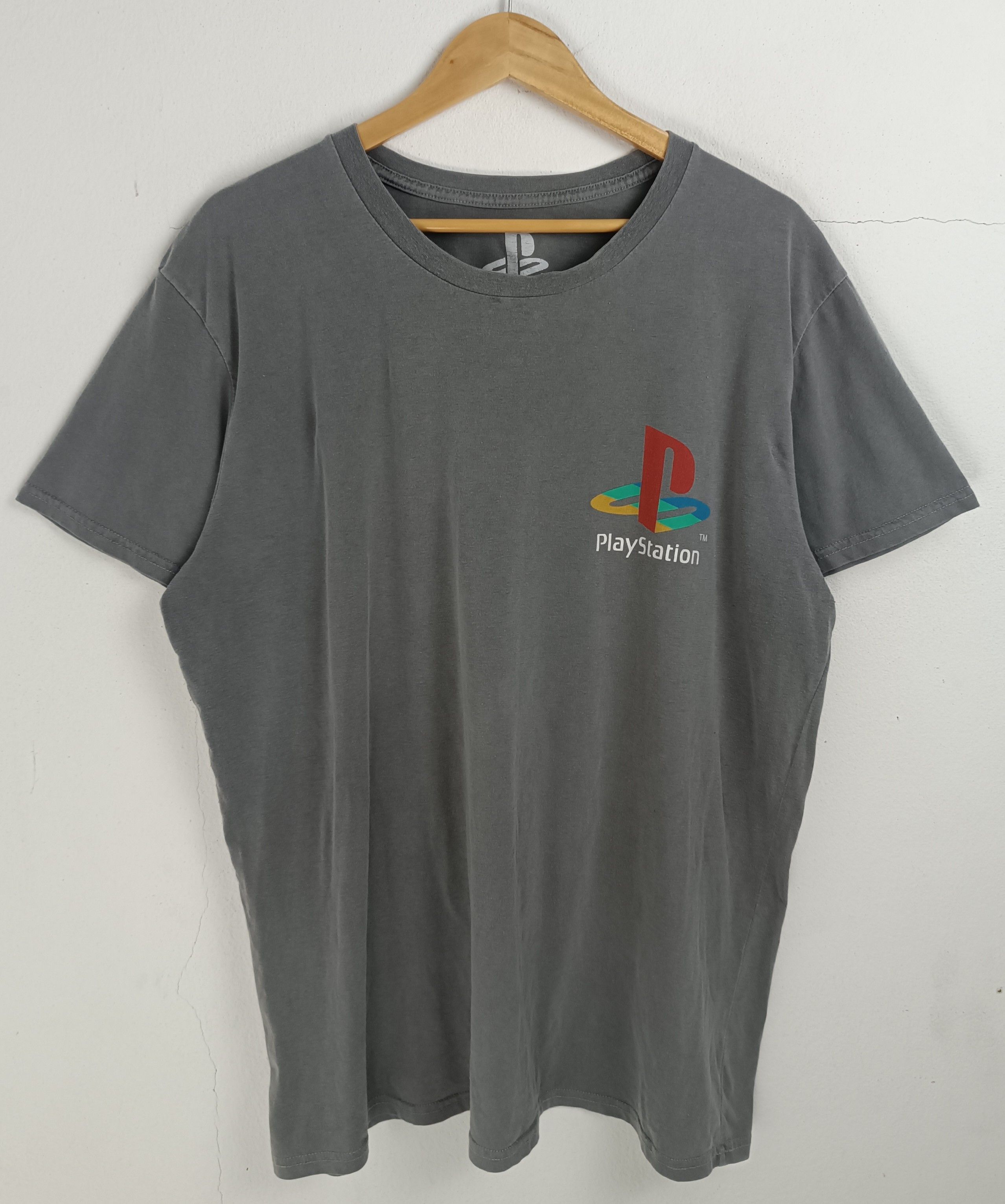 Playstation VINTAGE PLAYSTATION FADED GAMING PS4 PS5 LOGO TEE Size US XL / EU 56 / 4 - 4 Thumbnail