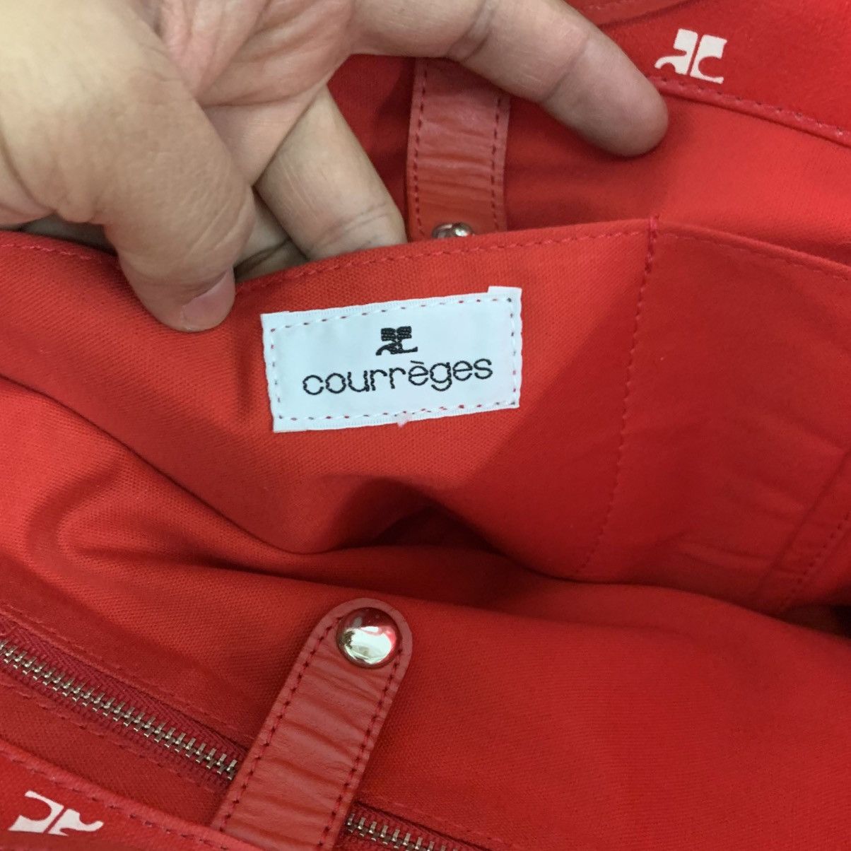 Courreges Courreges Red Handbag Size ONE SIZE - 11 Thumbnail