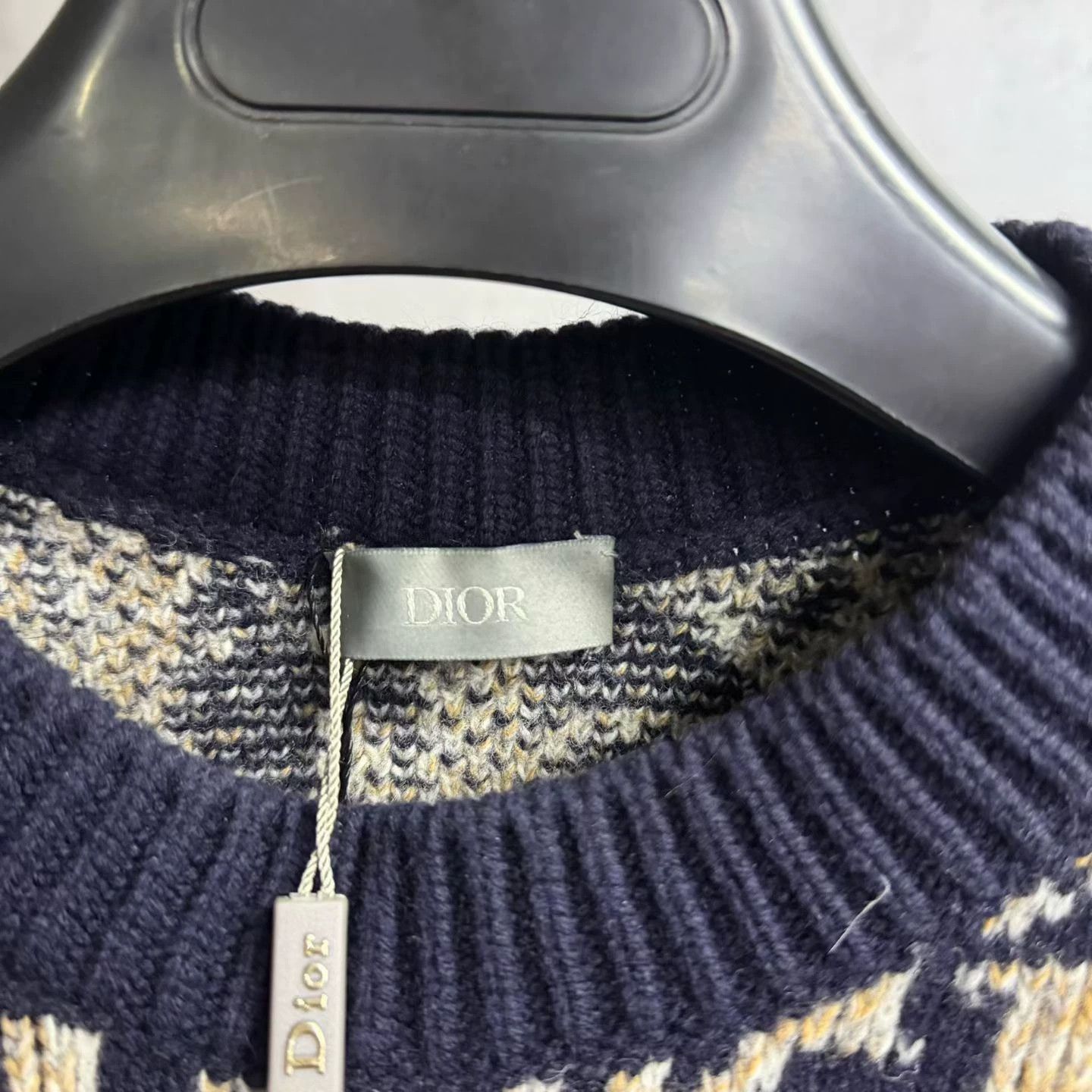 Dior dior navy blue logo long sleeve sweater Size US M / EU 48-50 / 2 - 2 Thumbnail