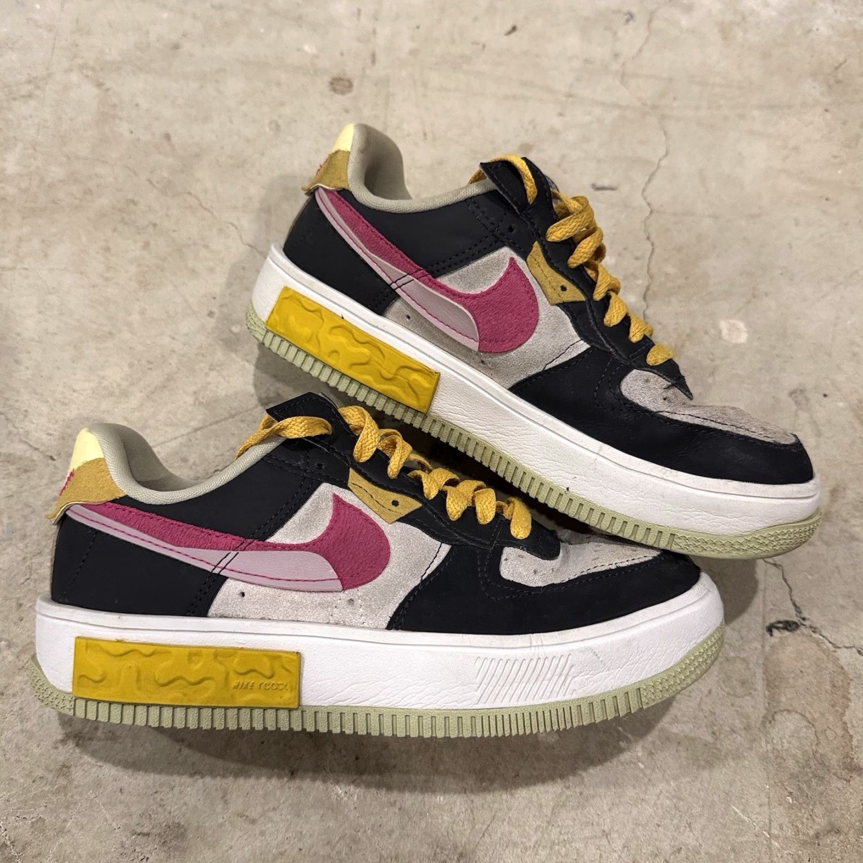 Nike Nike Air Force 1 Fontanka Pink Prime Sneaker Womens Size 7 DR7880-001 (AF1) Prime Nike Pattern Multicolor Logo Shoes Size US 7 / IT 37 - 2 Thumbnail