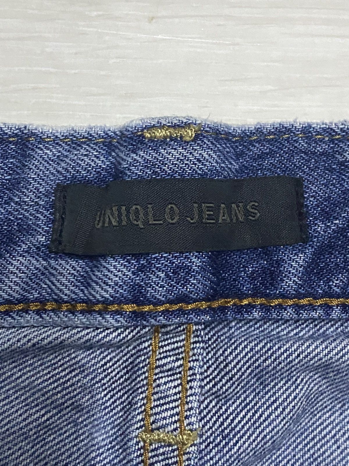 Uniqlo Vintage Japanese Brand Uniqlo Blue Wash Straight loose Jeans Size US 33 - 10 Thumbnail